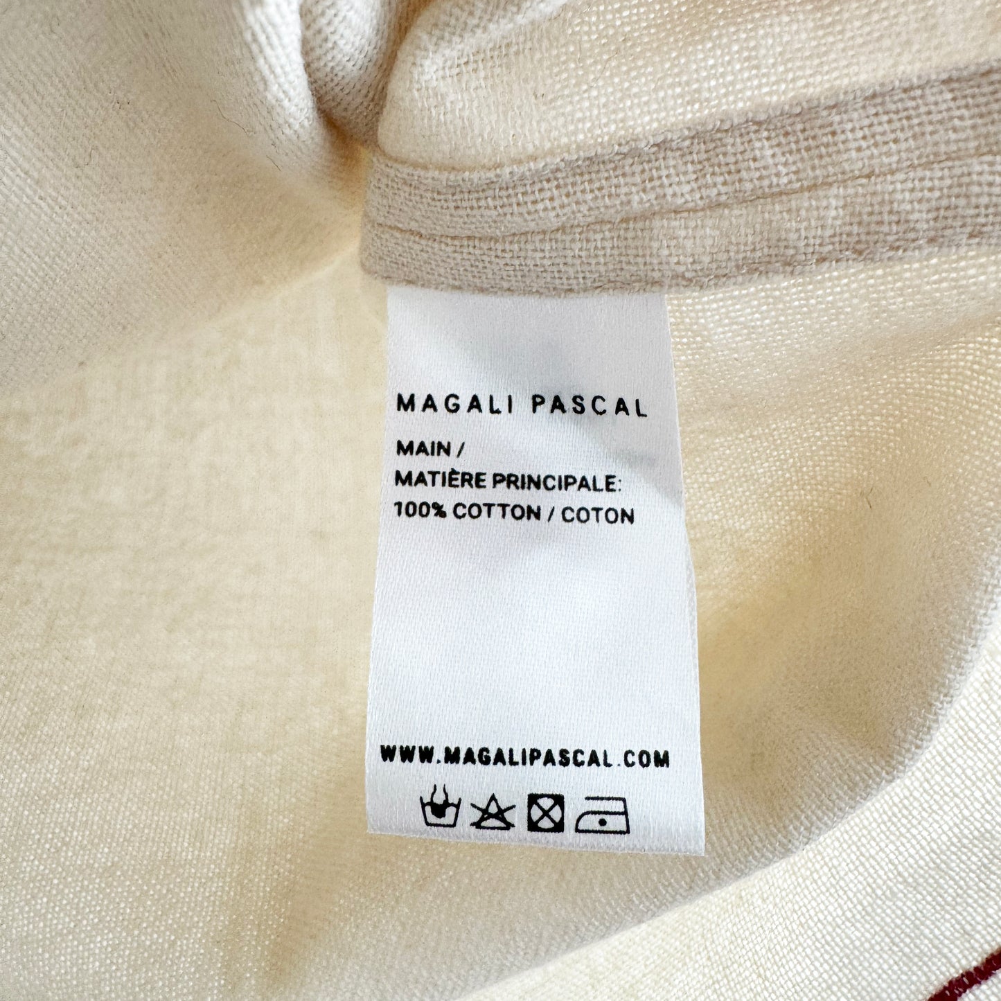 Magali Pascale "Betty" Shirt in Beige, size XS/S
