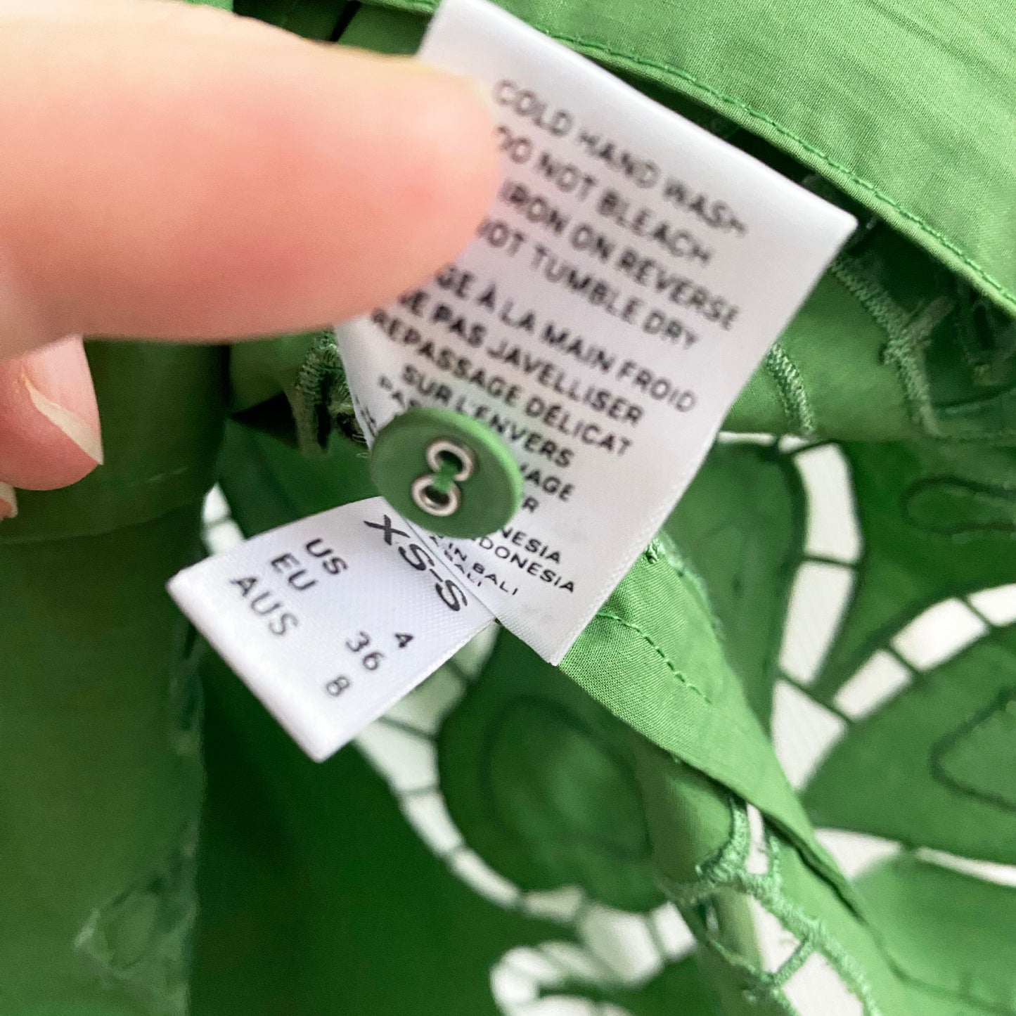 Magali Pascal "Etta" Shirt in Green, size XS/S