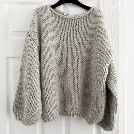 Maiami Cashmere Sweater in Grey, size M/L