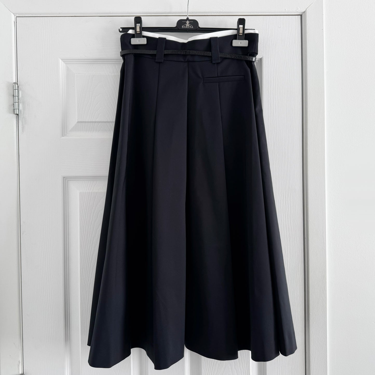 Maje Pleated Skirt in Marine, size 36