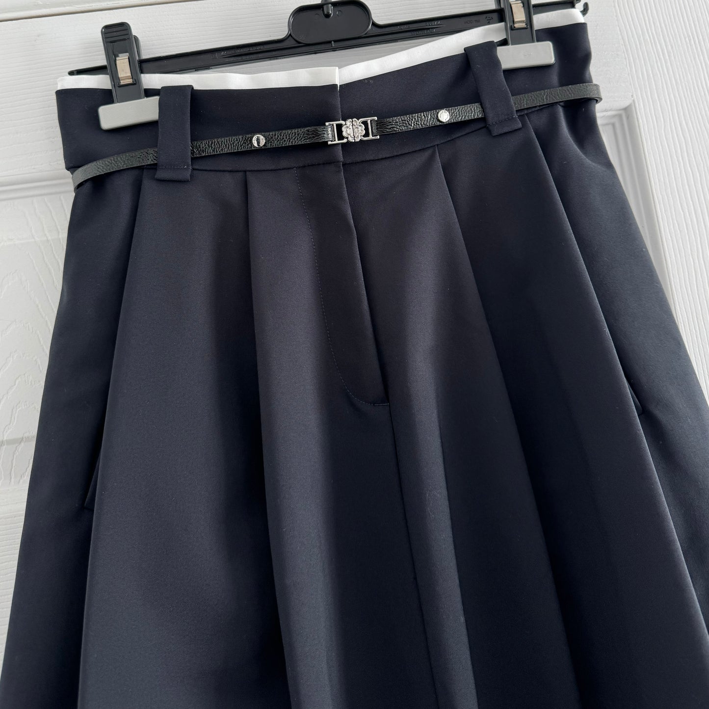 Maje Pleated Skirt in Marine, size 36