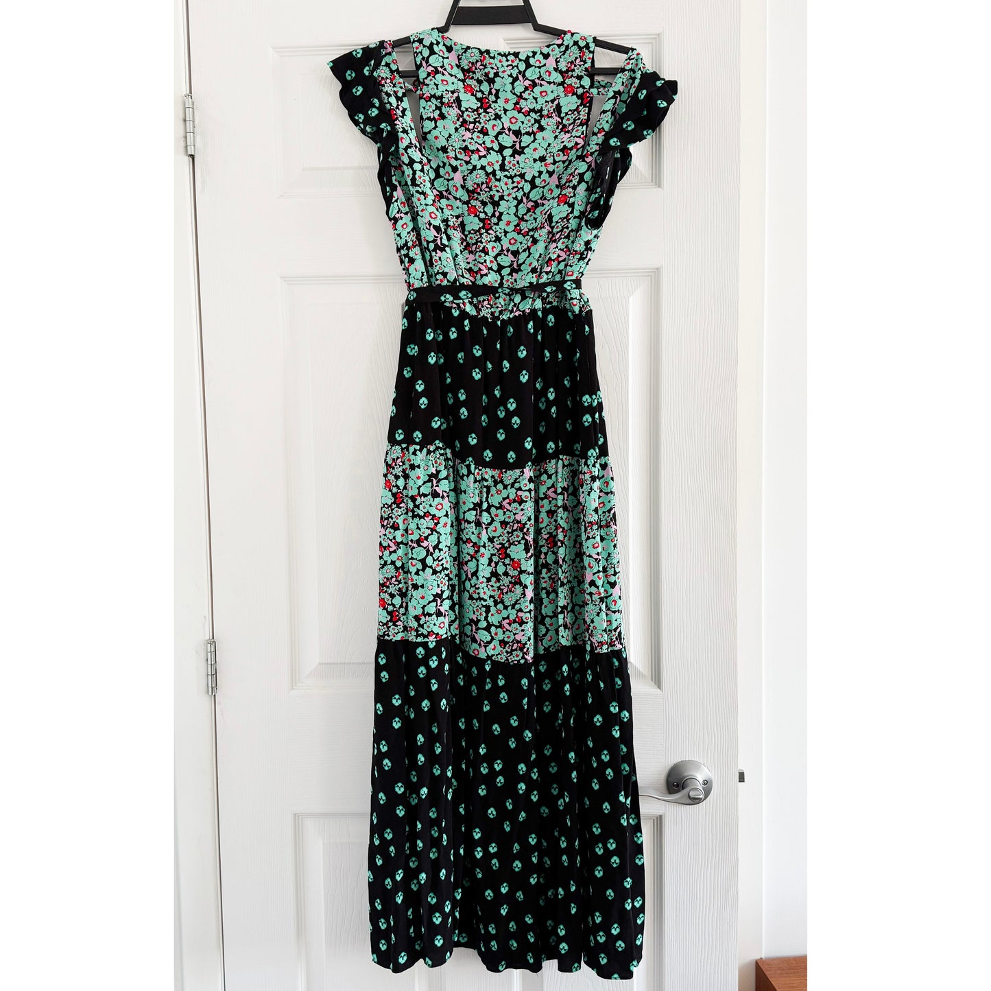 MAJE "Renoli" Floral Print Maxi Dress, size "3" (fits like Medium ish)