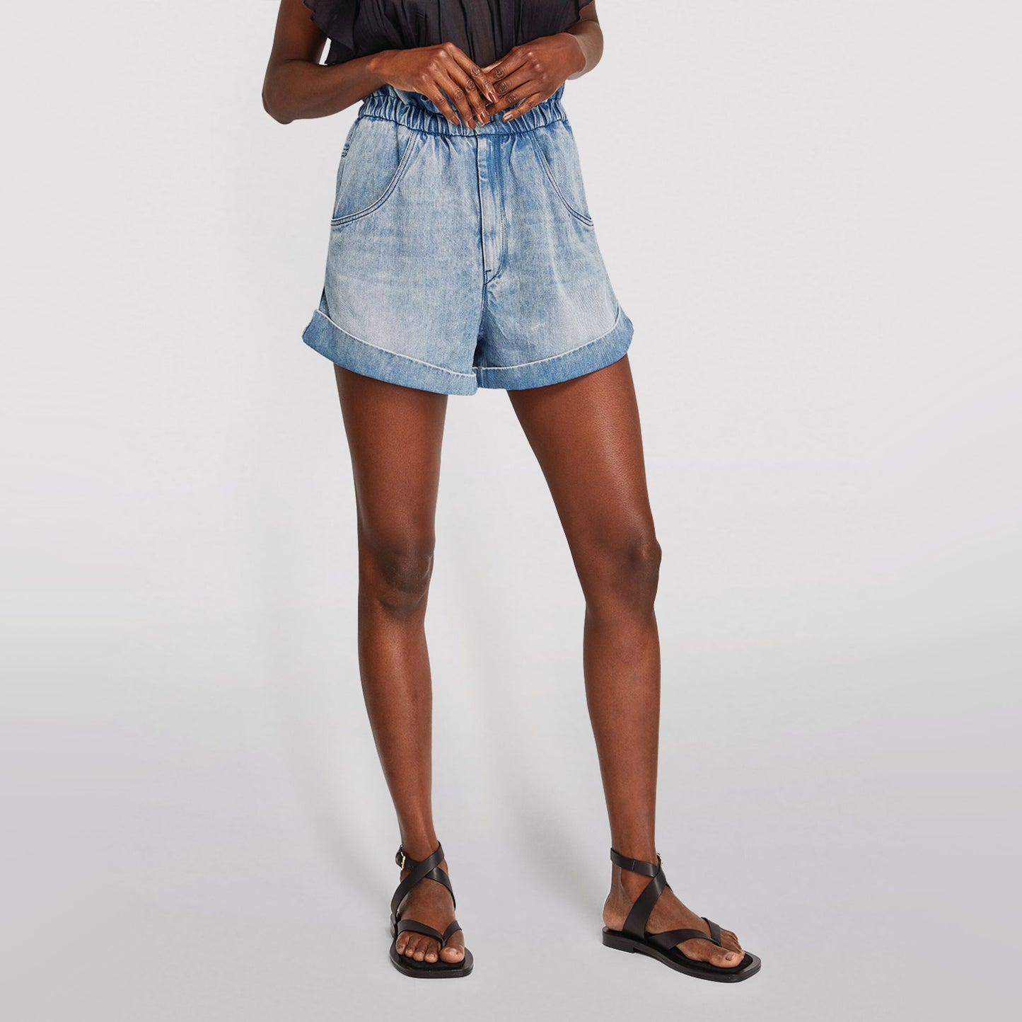 Isabel Marant Etoile "Itea" Denim Shorts, size 38