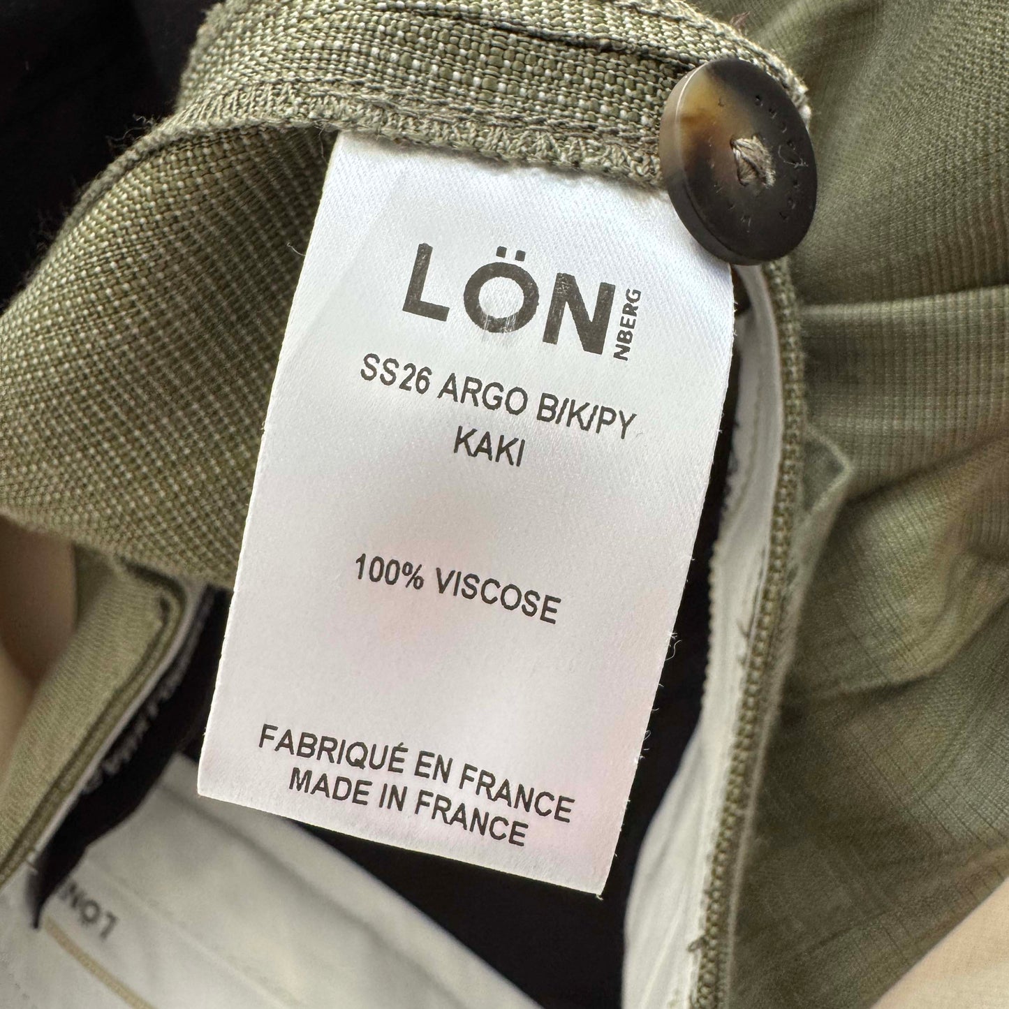 Margaux Lonnberg "Argo" Pant in Khaki, size 38