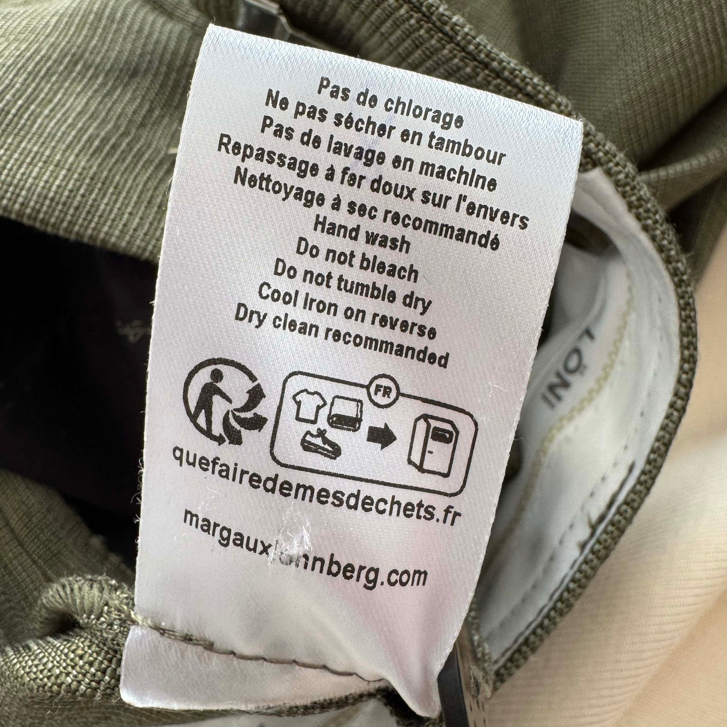 Margaux Lonnberg "Argo" Pant in Khaki, size 38