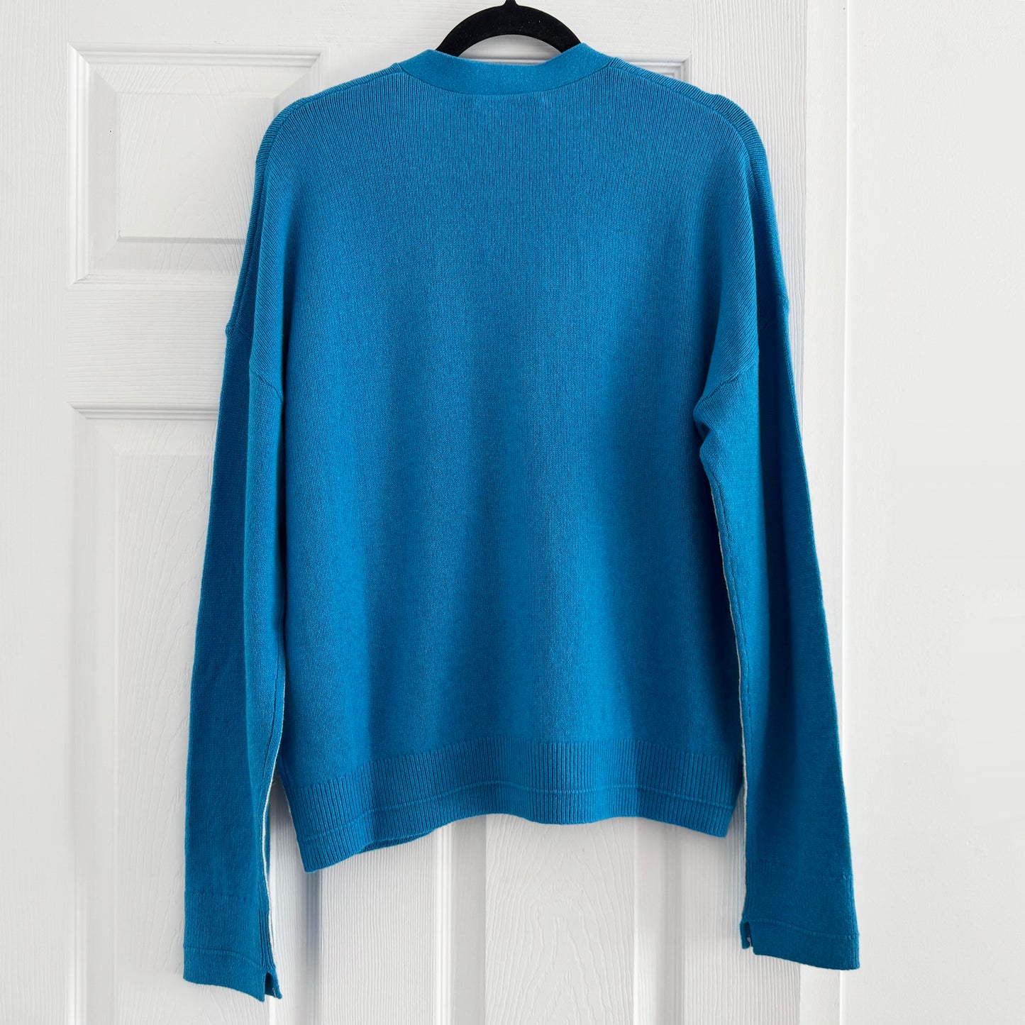 Maria McManus Boyfriend Cardigan in Cerulean Blue, size Large