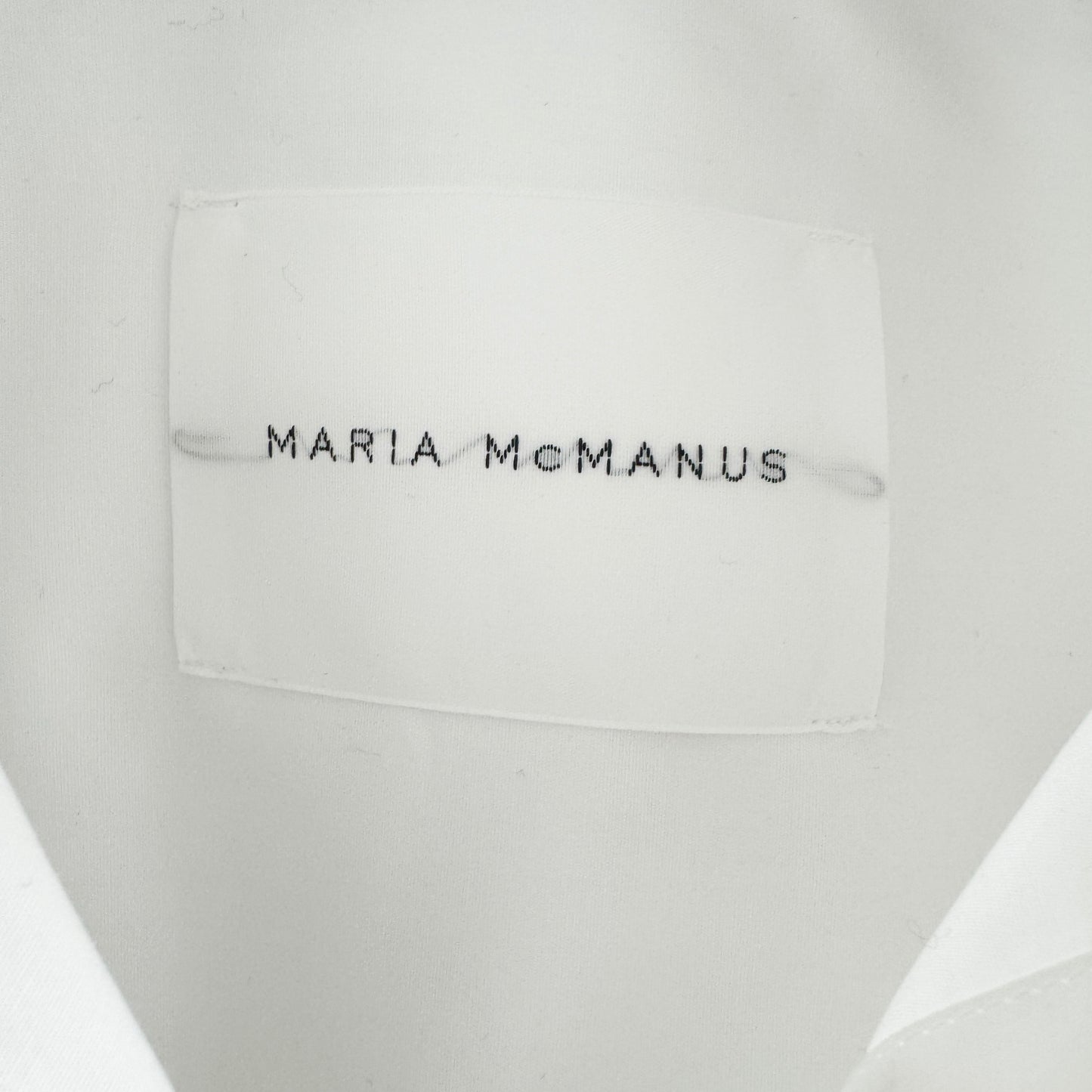 Maria McManus Cropped Shirt in White, size XS