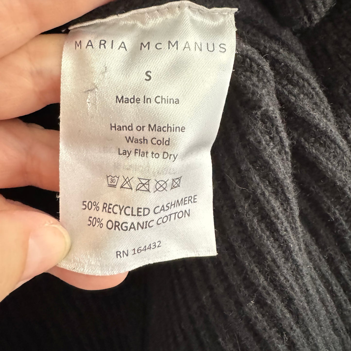 Maria McManus Striped Cape Fishermans Cardigan, size Small