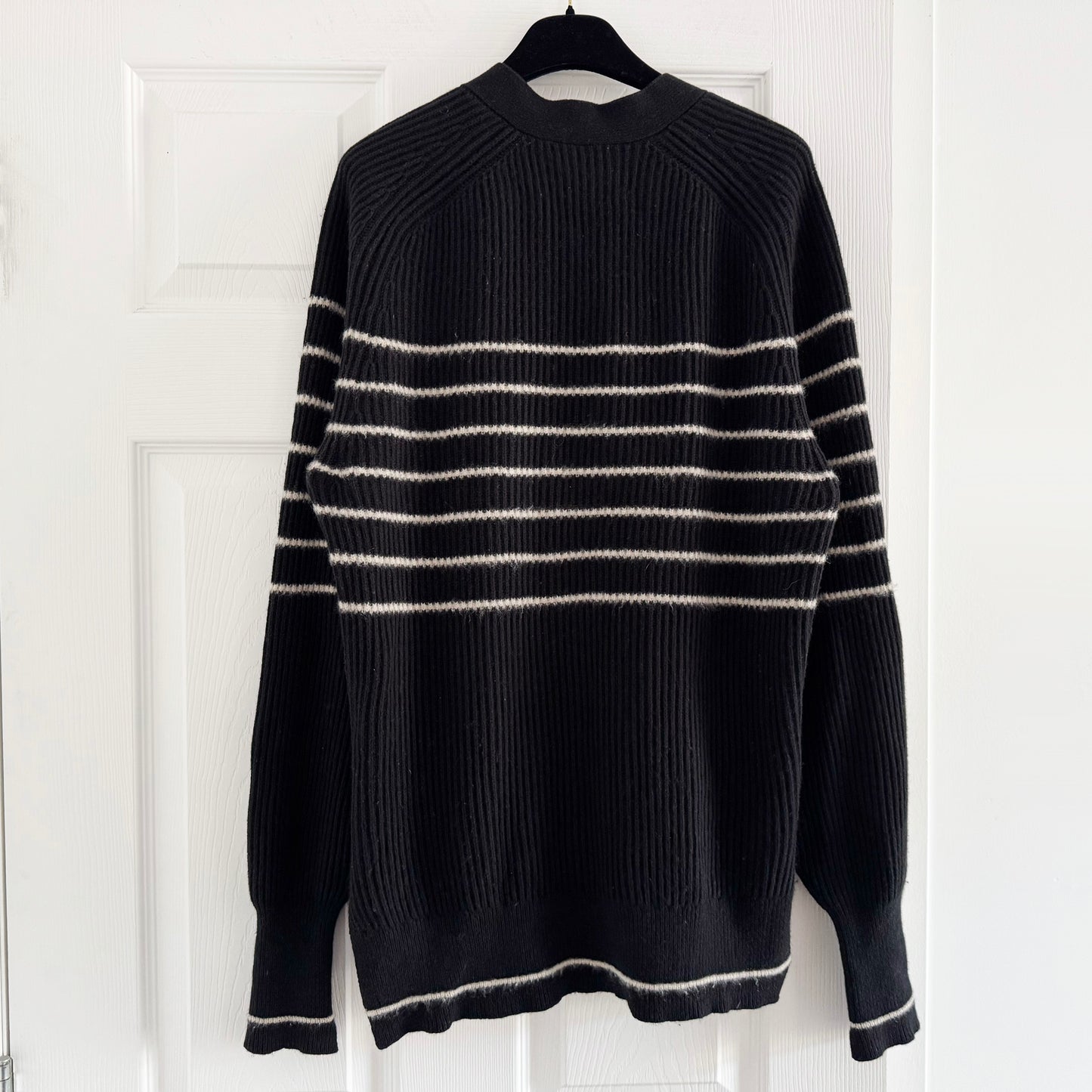 Maria McManus Striped Cape Fishermans Cardigan, size Small