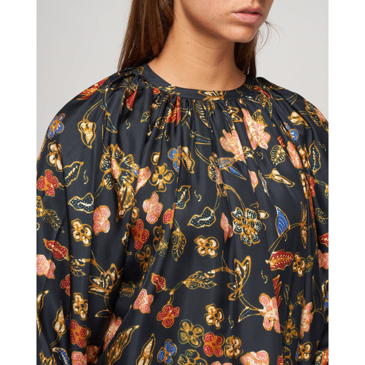 Ulla Johnson "Marisol" Floral Silk Blouse in "Odessa", size 2