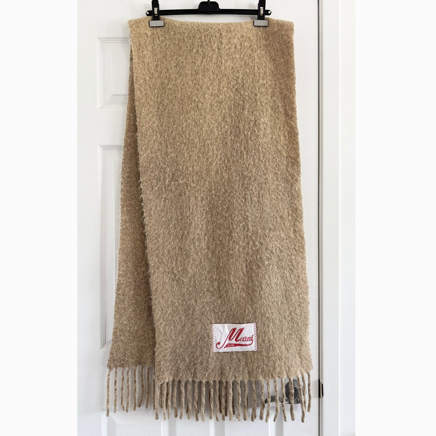 Marni Alpaca wool-blend scarf in "Earth of Siena"