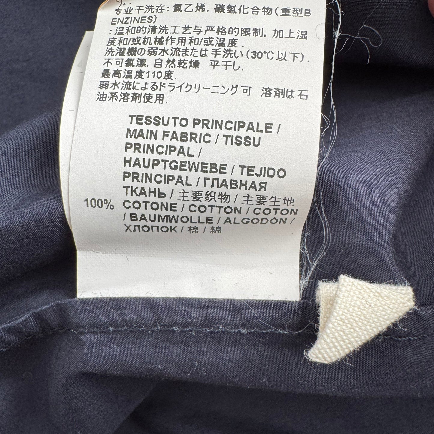 Marni Cotton Top w Side Zips in Navy, size 42IT (Fits like a 4/6)