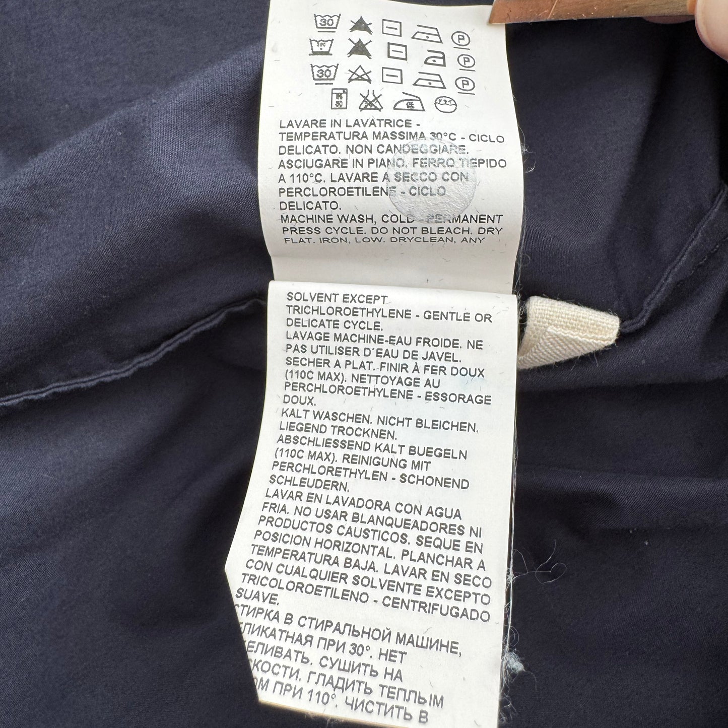 Marni Cotton Top w Side Zips in Navy, size 42IT (Fits like a 4/6)