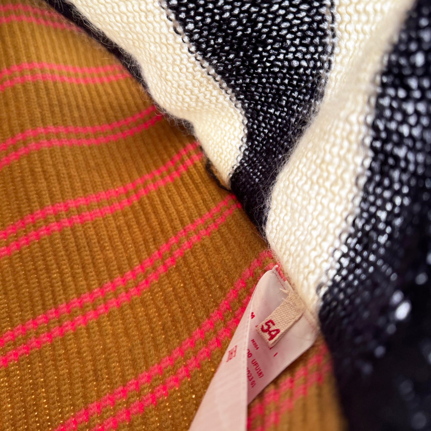 Mens Marni Striped Knit Vest, size 54 (fits like a mens large, womens L/XL)