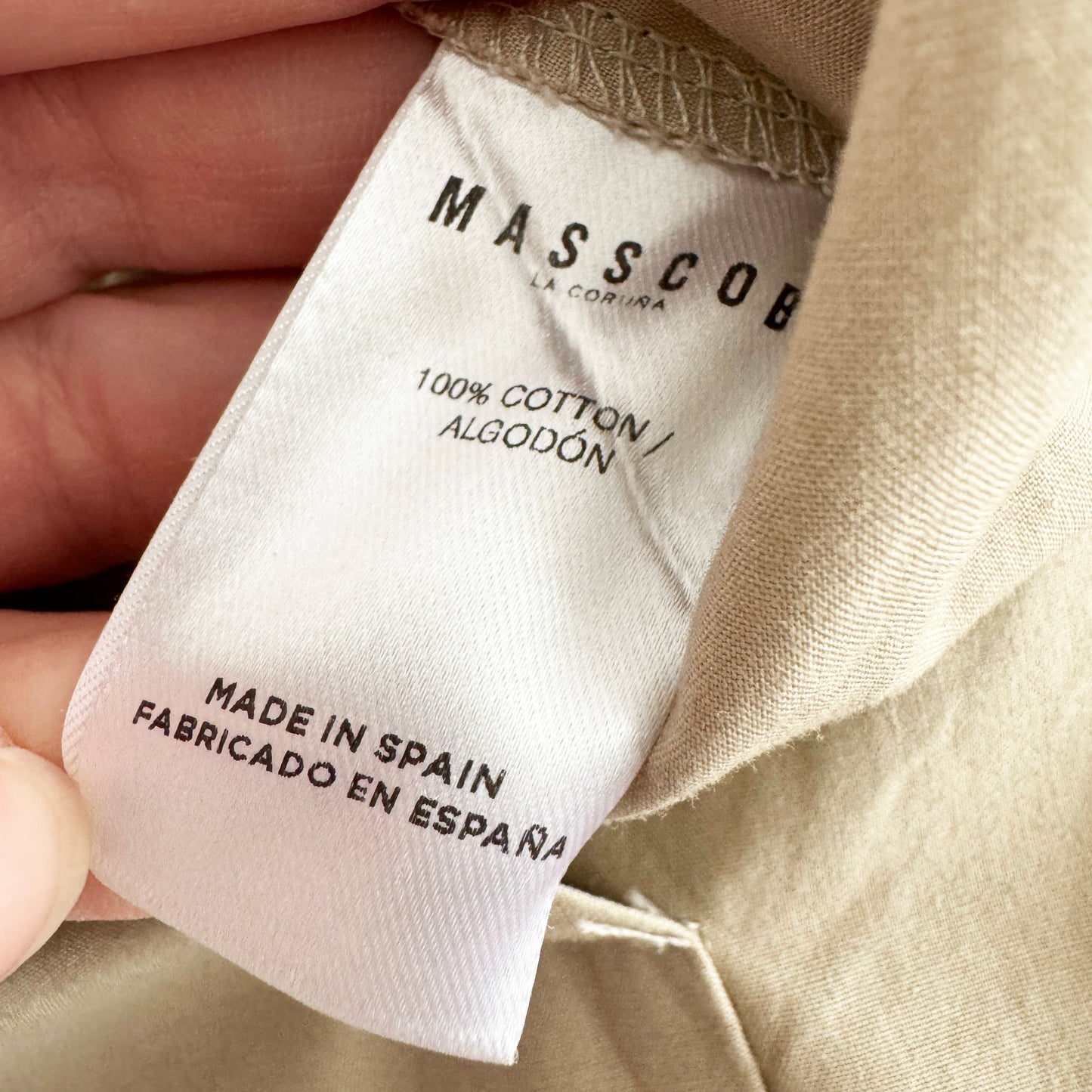 Masscob Puff Sleeve Jumpsuit in Beige, size 36 (fits 2/4)