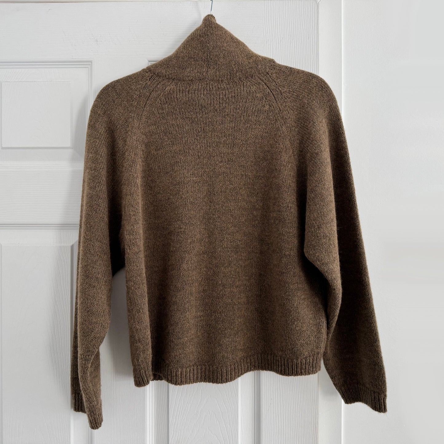 Masscob "Augusta" Funnel Neck Sweater in Brown, size Small