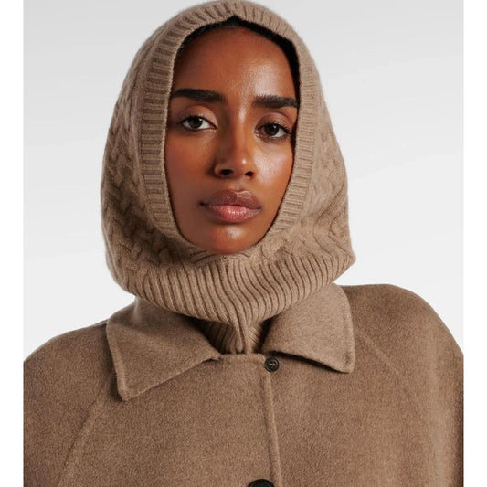 Max Mara "Romana" Cashmere Hood in Camel