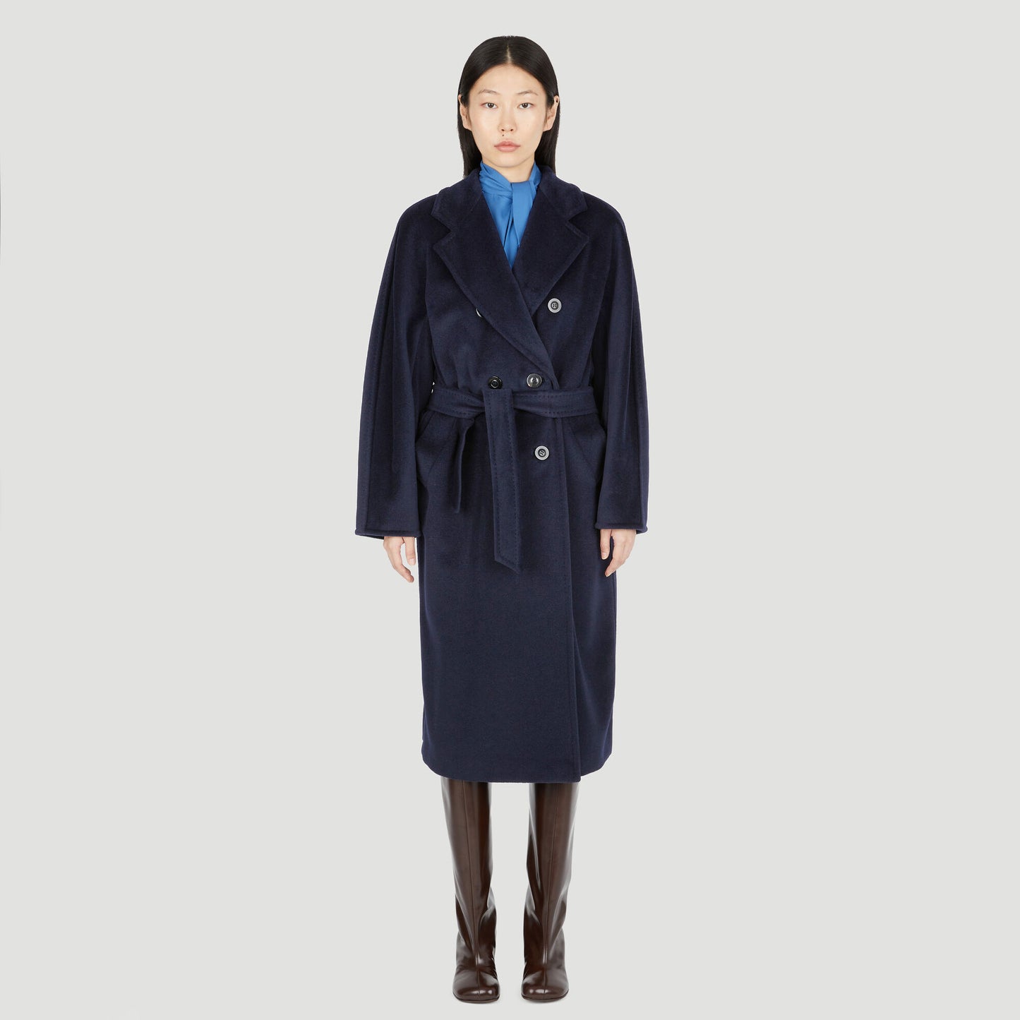 Max Mara "Madame" Coat in Navy, size 2 (fits oversize, like a comfy size small)