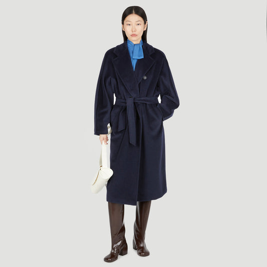 Max Mara "Madame" Coat in Navy, size 2 (fits oversize, like a comfy size small)