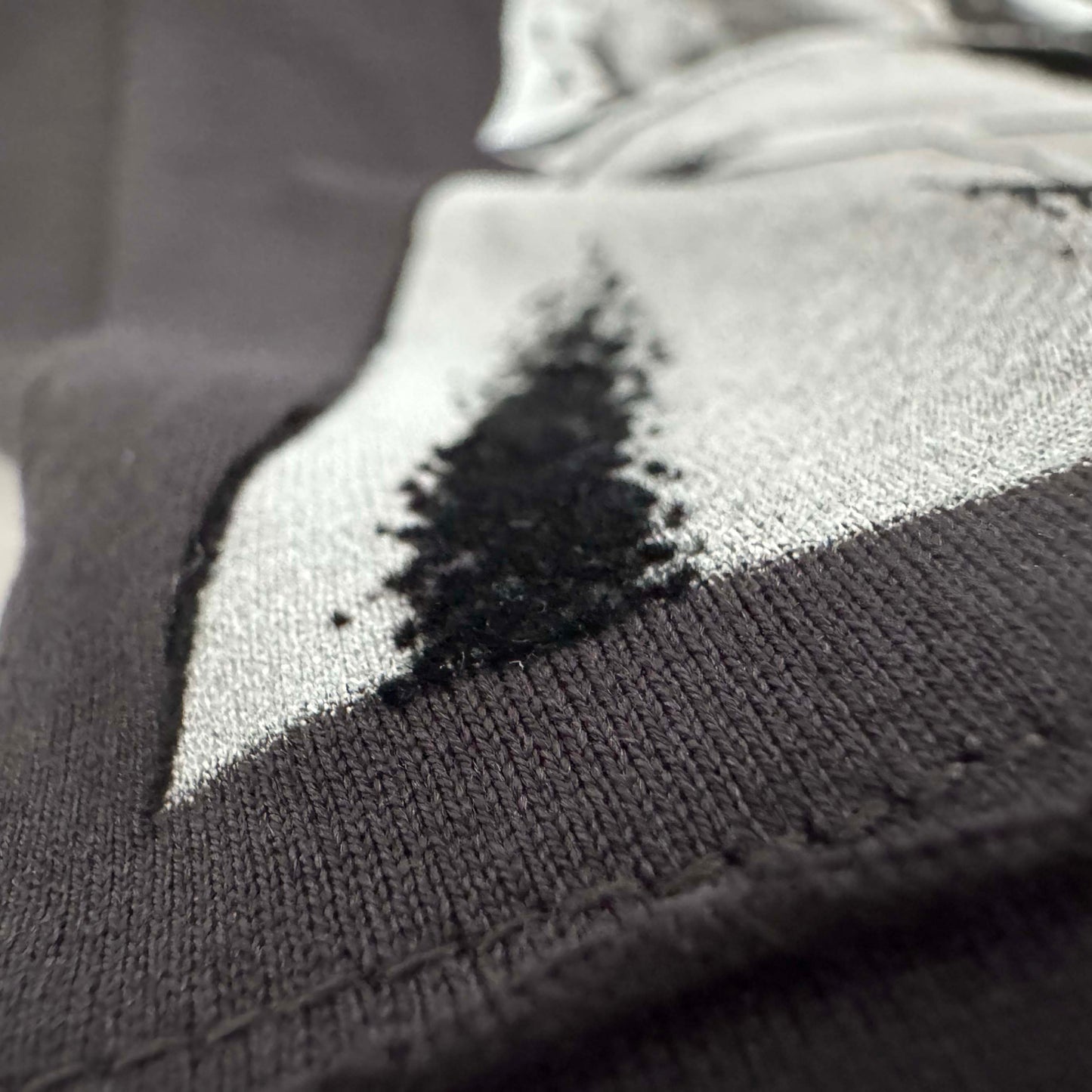 Max Mara Dog Print Tee with Strass Detailing in Black, size Small
