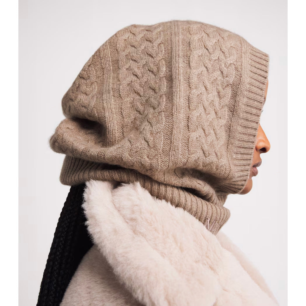 Max Mara "Romana" Cashmere Hood in Camel