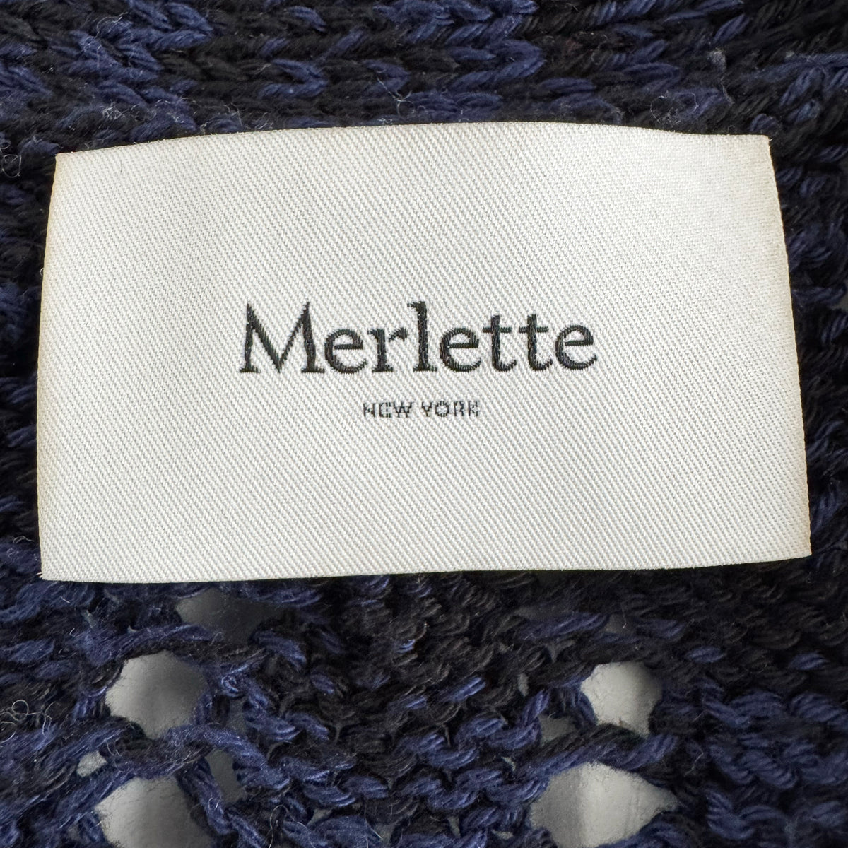 Merlette "Haydee" Cardigan in Navy/Black, size Medium