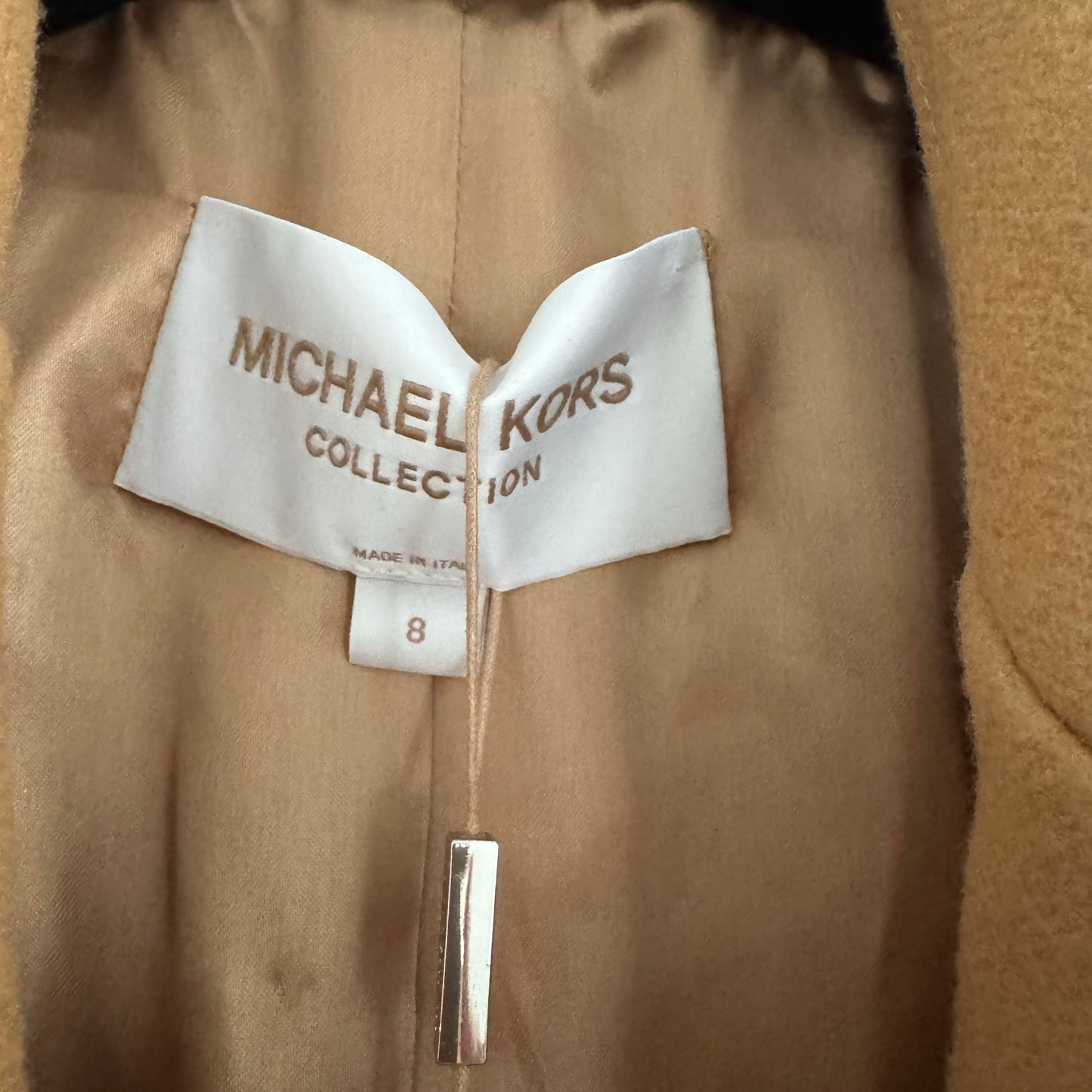 Michael Kors Wool Coat in Camel, Size 8