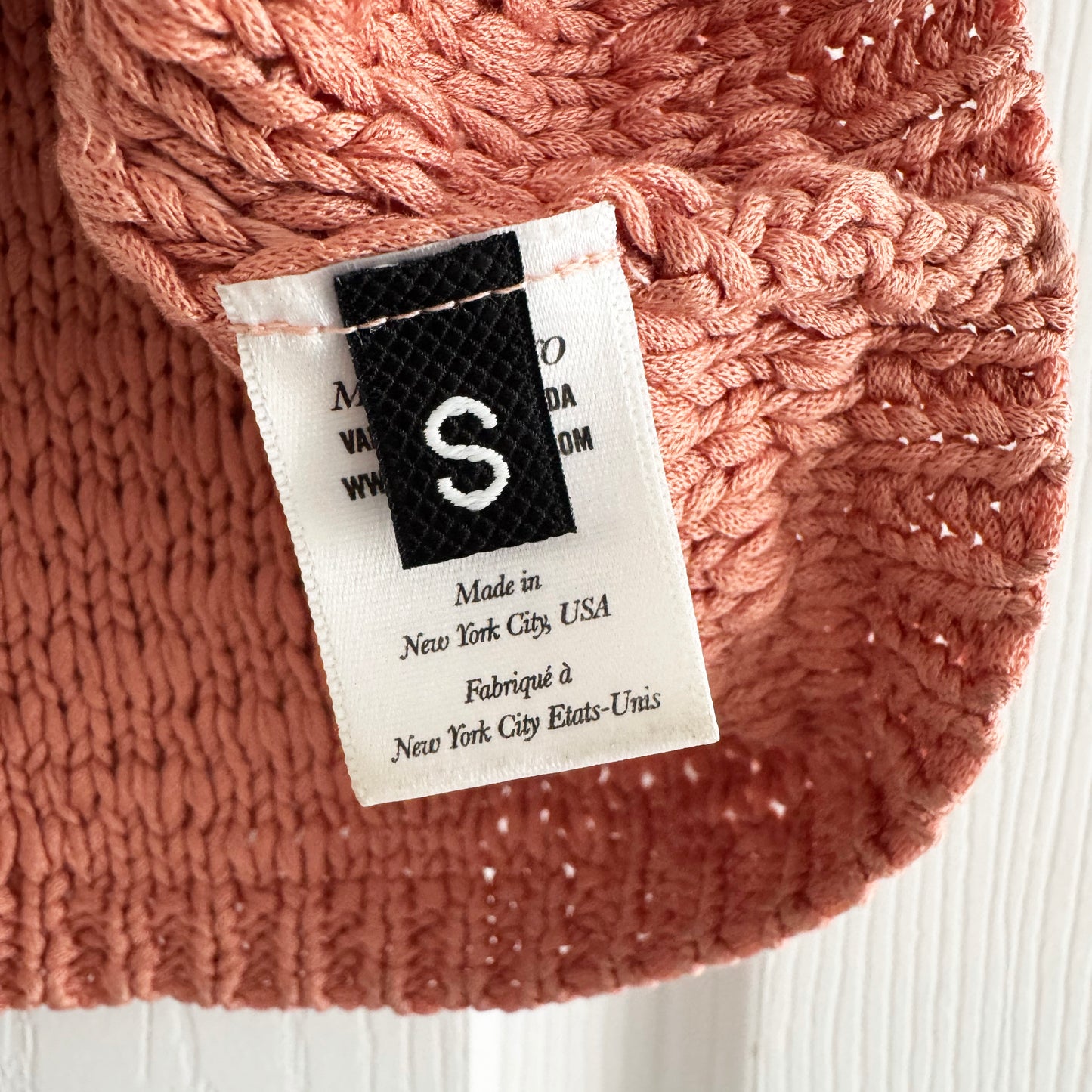 Mila Zovko "Eve" Tank in Salmon, size Small