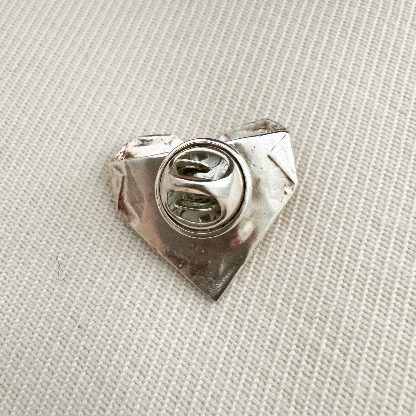 Mirit Weinstock "Open Heart" Brooch in Silver