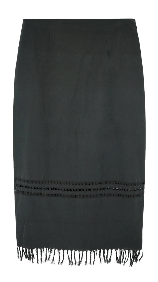 Mirth "Lombok" Cotton Skirt in Black, size Small
