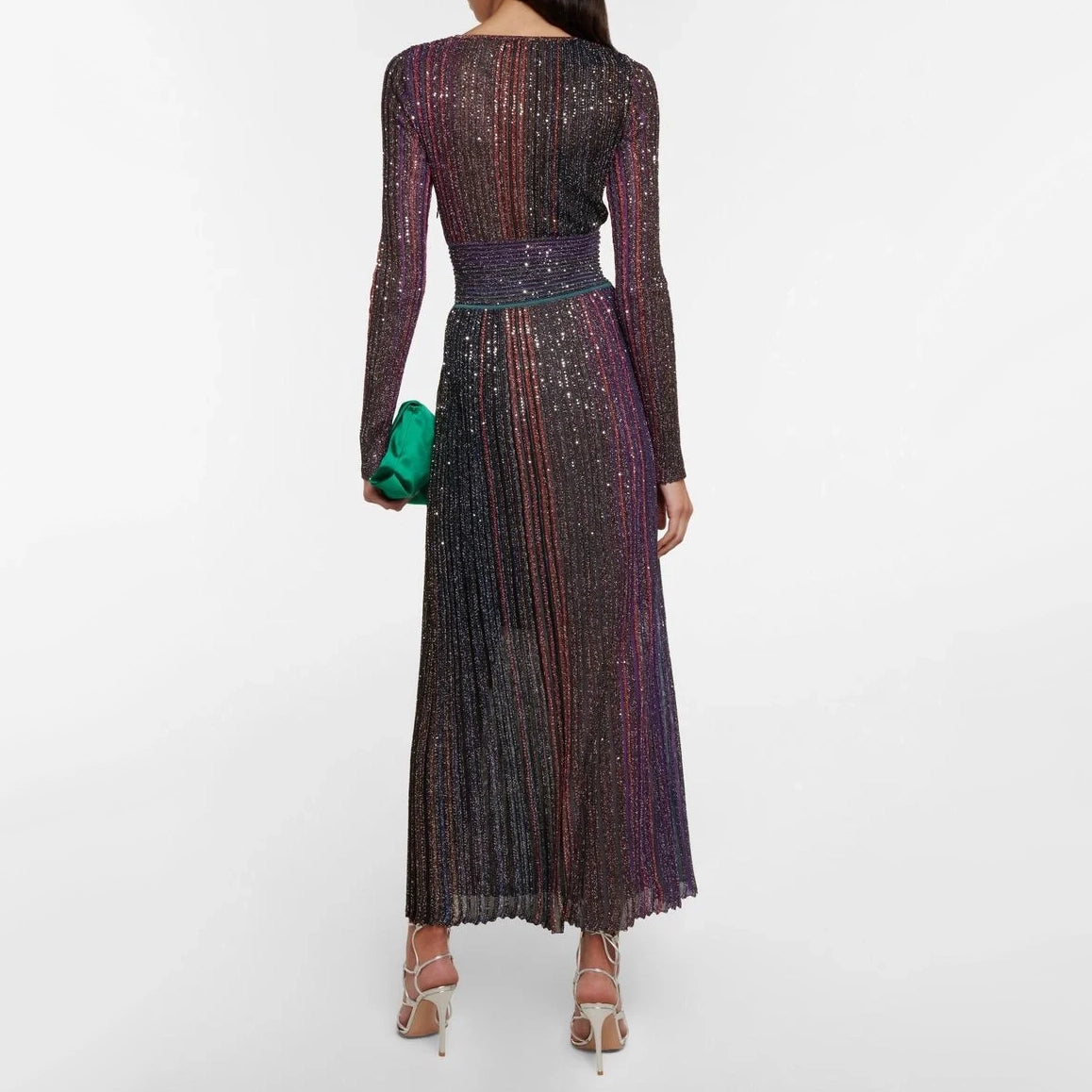 Missoni Sequined Striped Gown, size 44