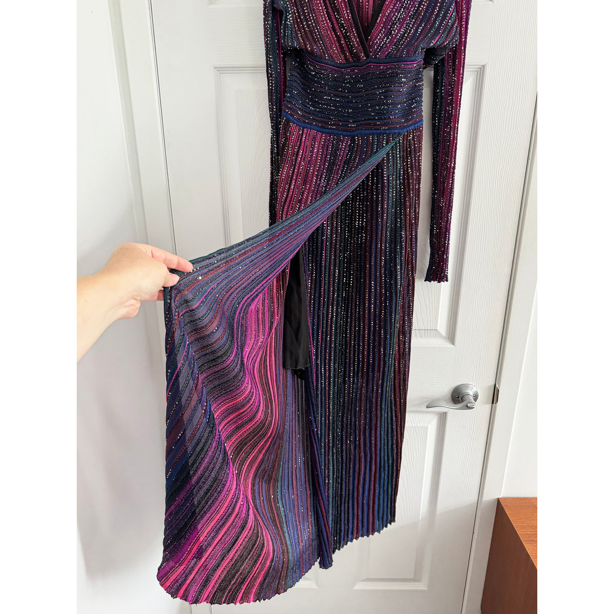 Missoni Sequined Striped Gown, size 44