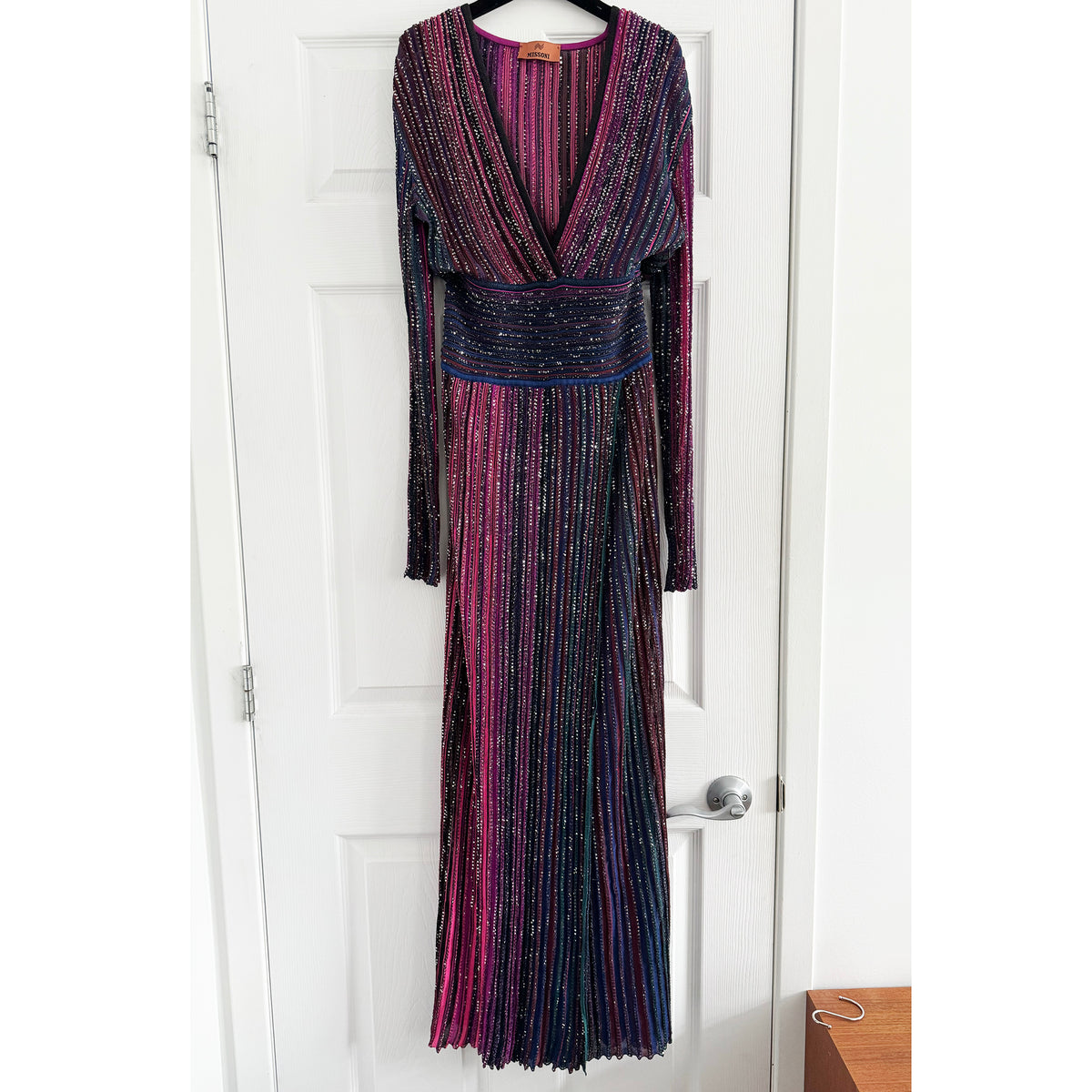 Missoni Sequined Striped Gown, size 44