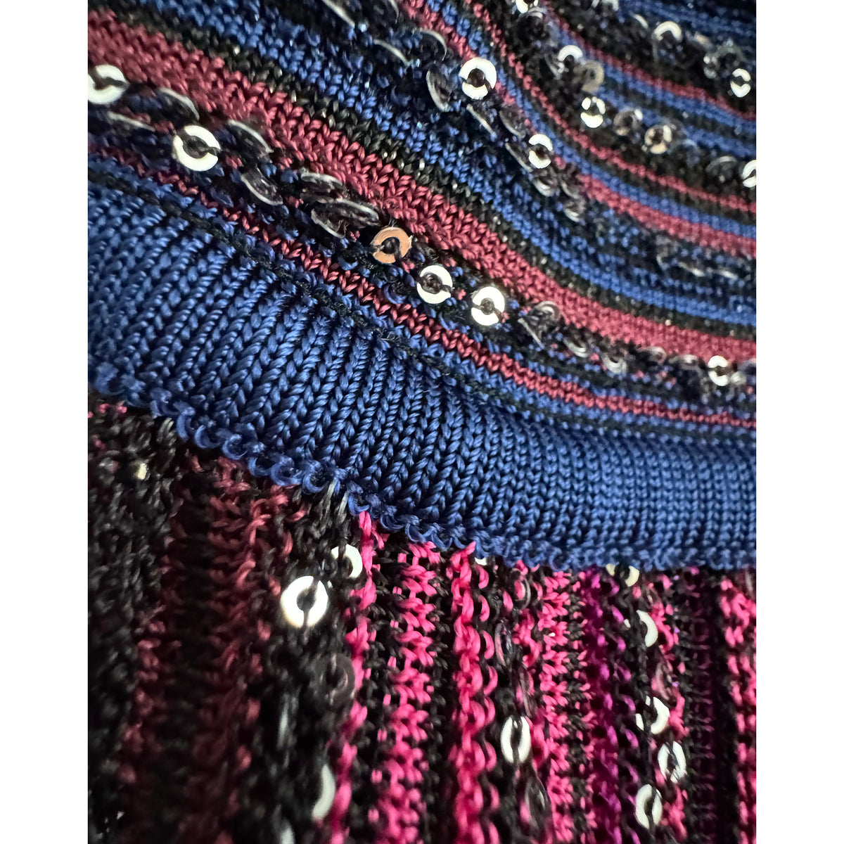 Missoni Sequined Striped Gown, size 44