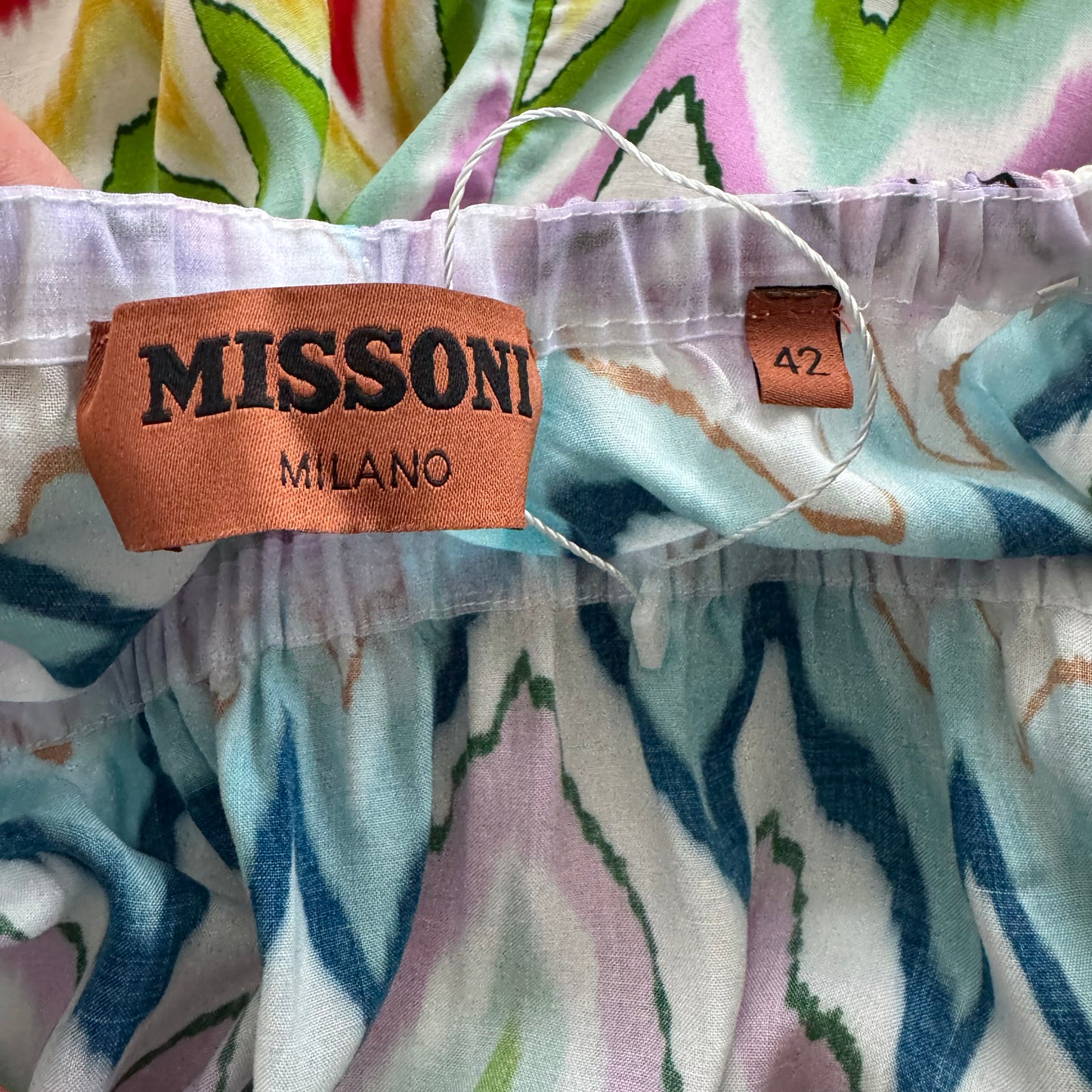 Missoni Sleeveless Jumpsuit Cover Up in Chevron Multicolour, size 42IT (fits size 0-4)