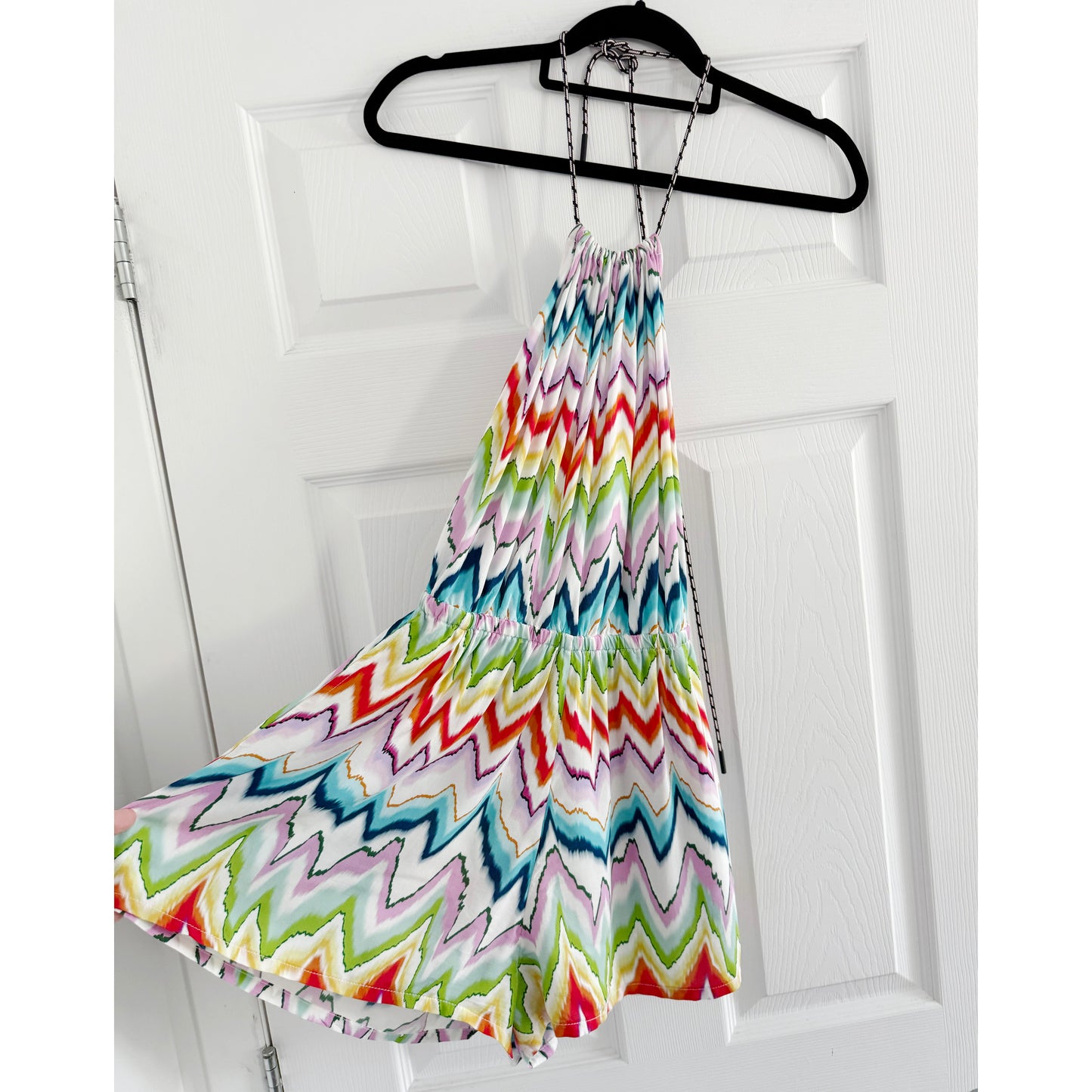 Missoni Sleeveless Jumpsuit Cover Up in Chevron Multicolour, size 42IT (fits size 0-4)