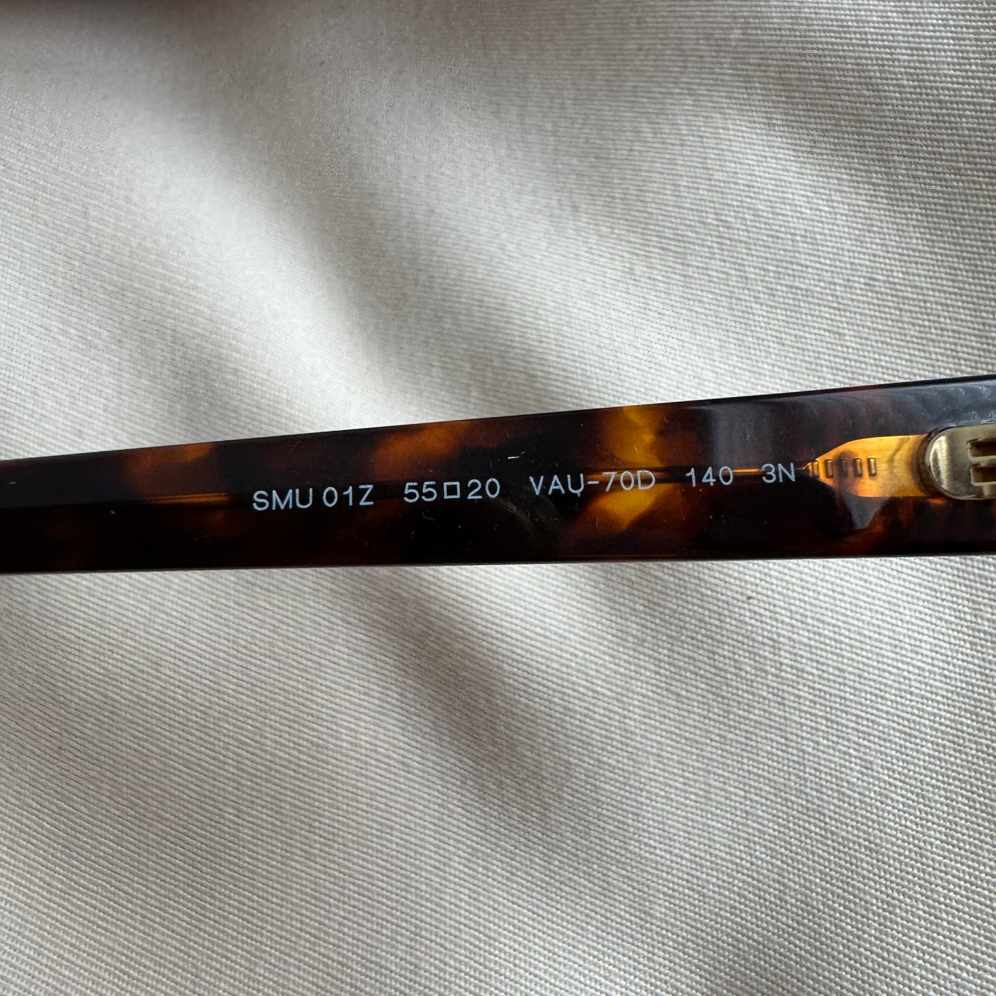 Miu Miu "01Z" Logo Sunglasses in Brown Tortoise