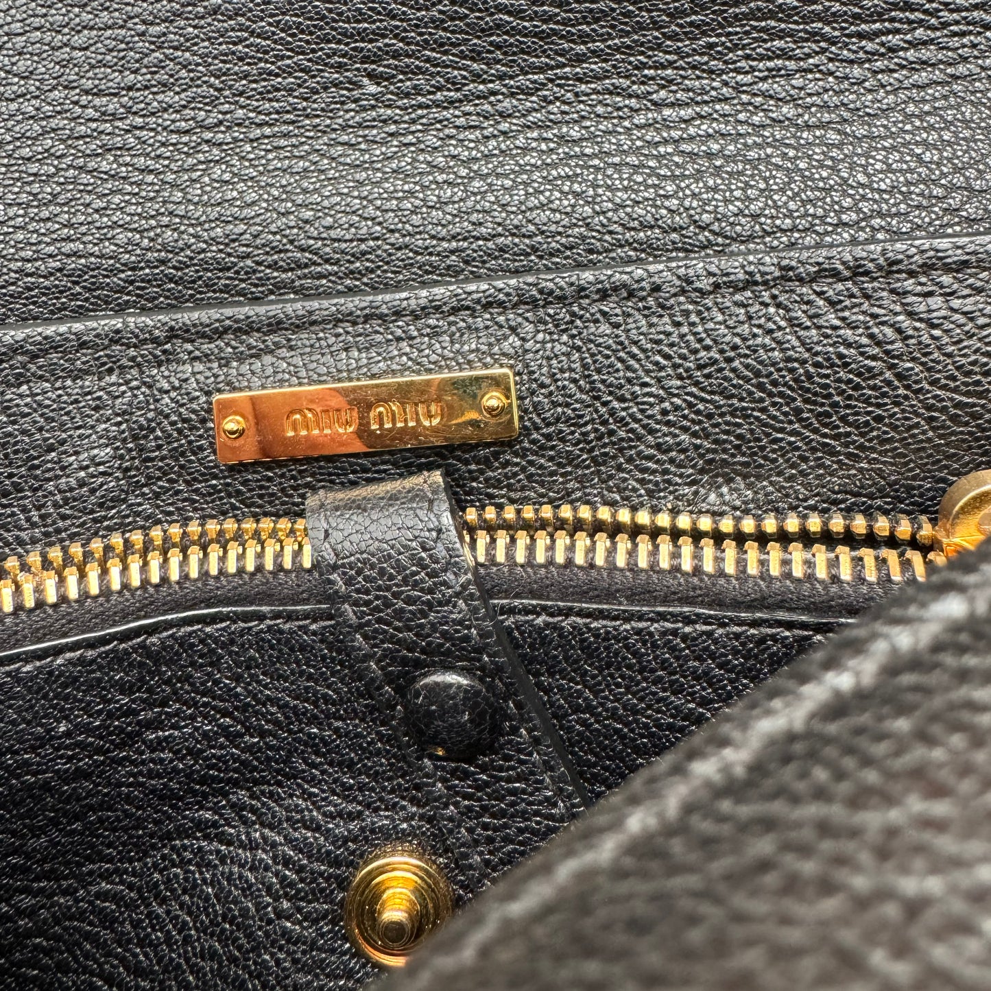 Miu Miu "Madras" Crossbody Bag in Black