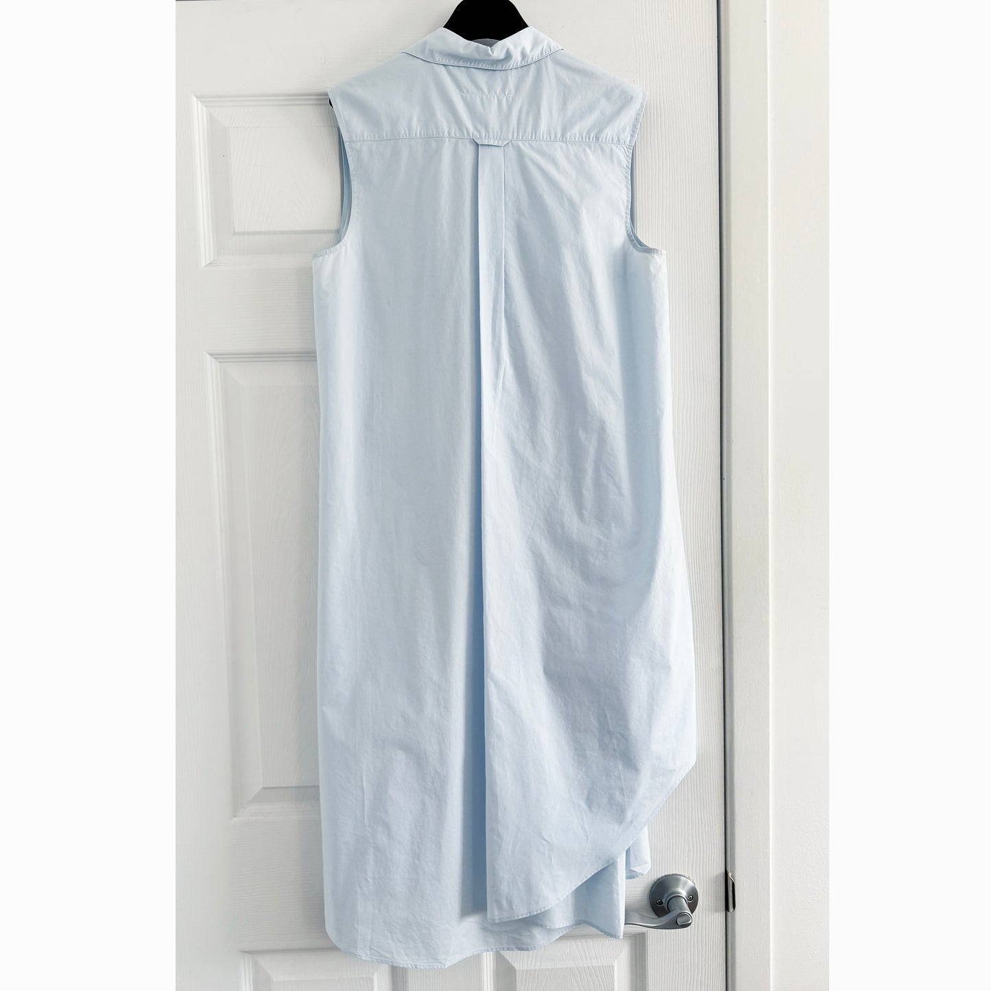 MM6 Folded Poplin Dress in Light Blue, size 40