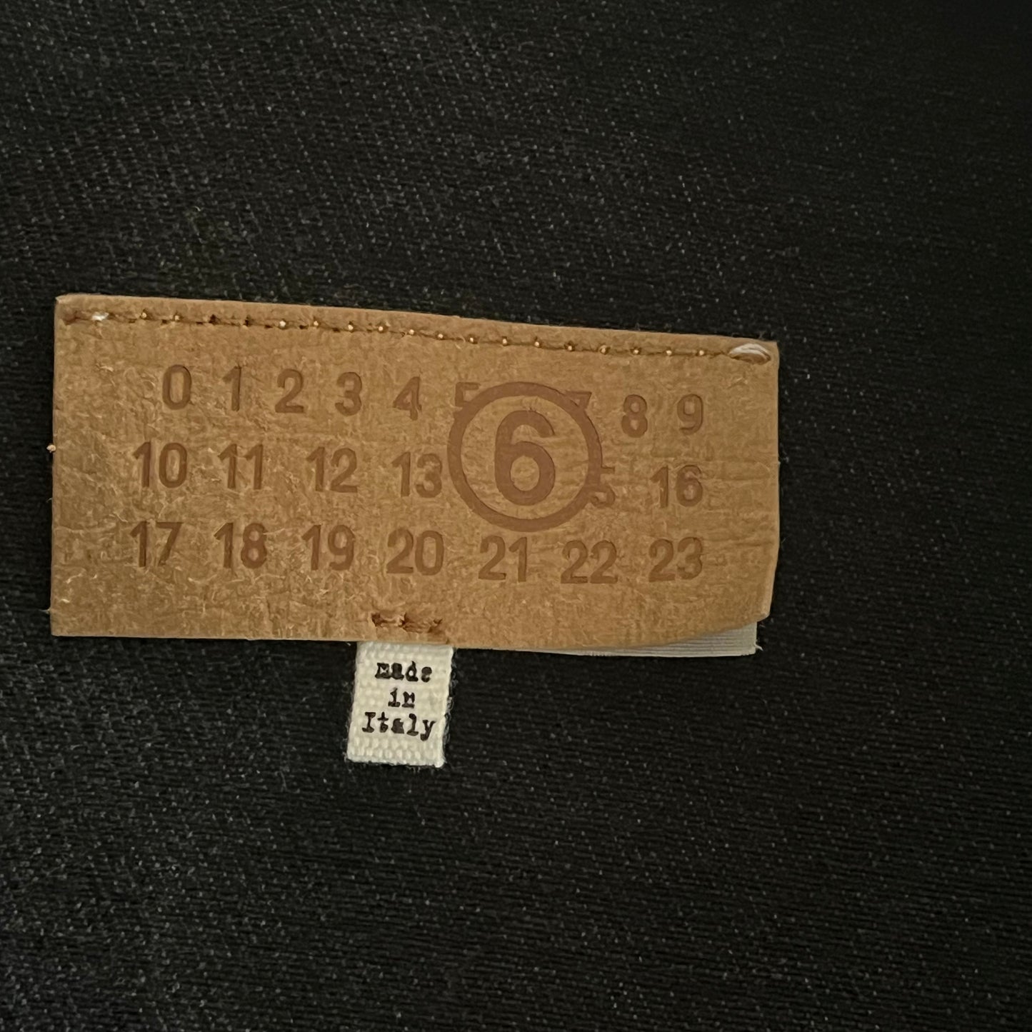 MM6 Maison Margiela Cropped Denim Jacket in Black, size 36