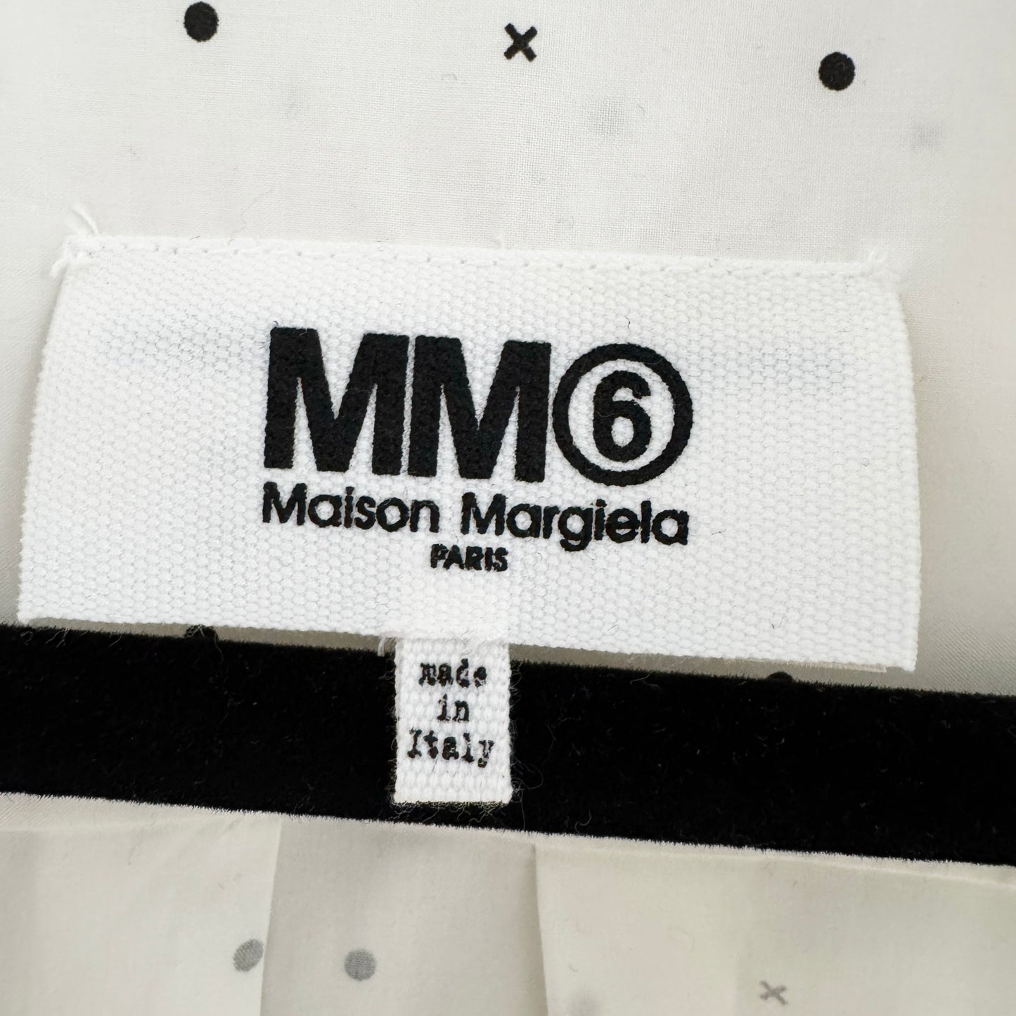 MM6 Oversize Poplin Shirt in Ivory, size 42 (size Large)