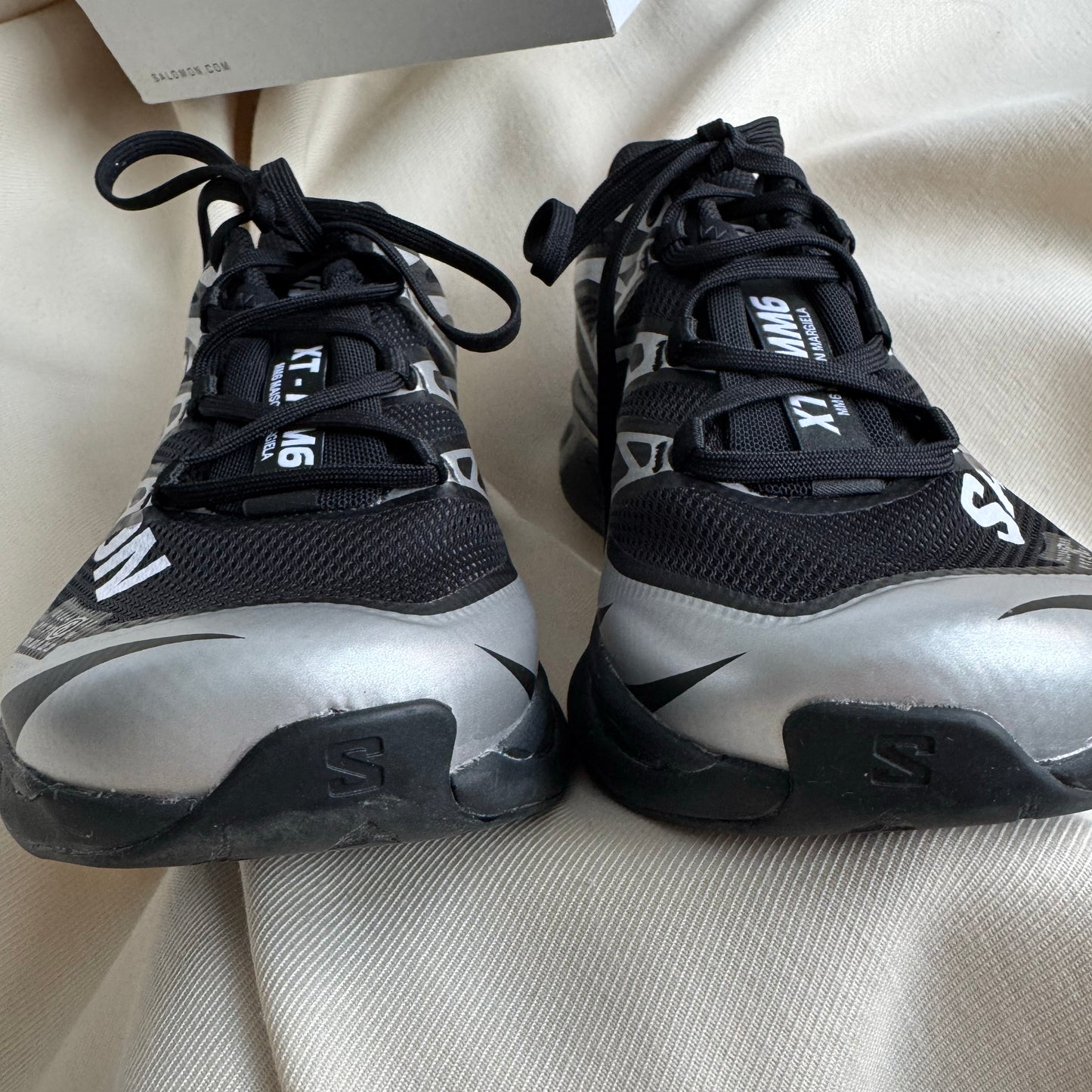 MM6 x Salomon XT sneaker in Black/Silver, size 8