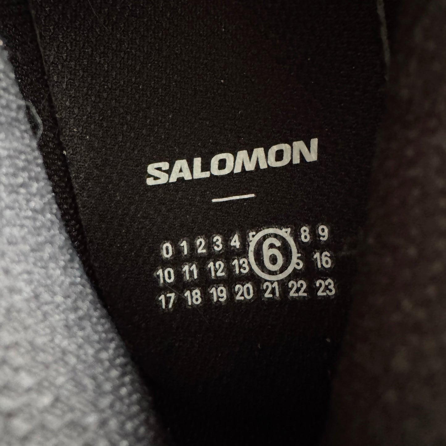 MM6 x Salomon XT sneaker in Black/Silver, size 8