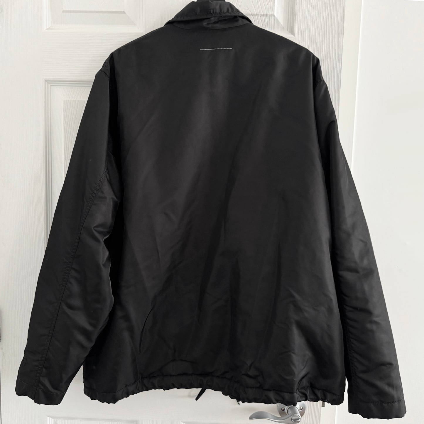 MM6 Maison Margiela Nylon Bomber in Black, size 48 (Fits mens Large)