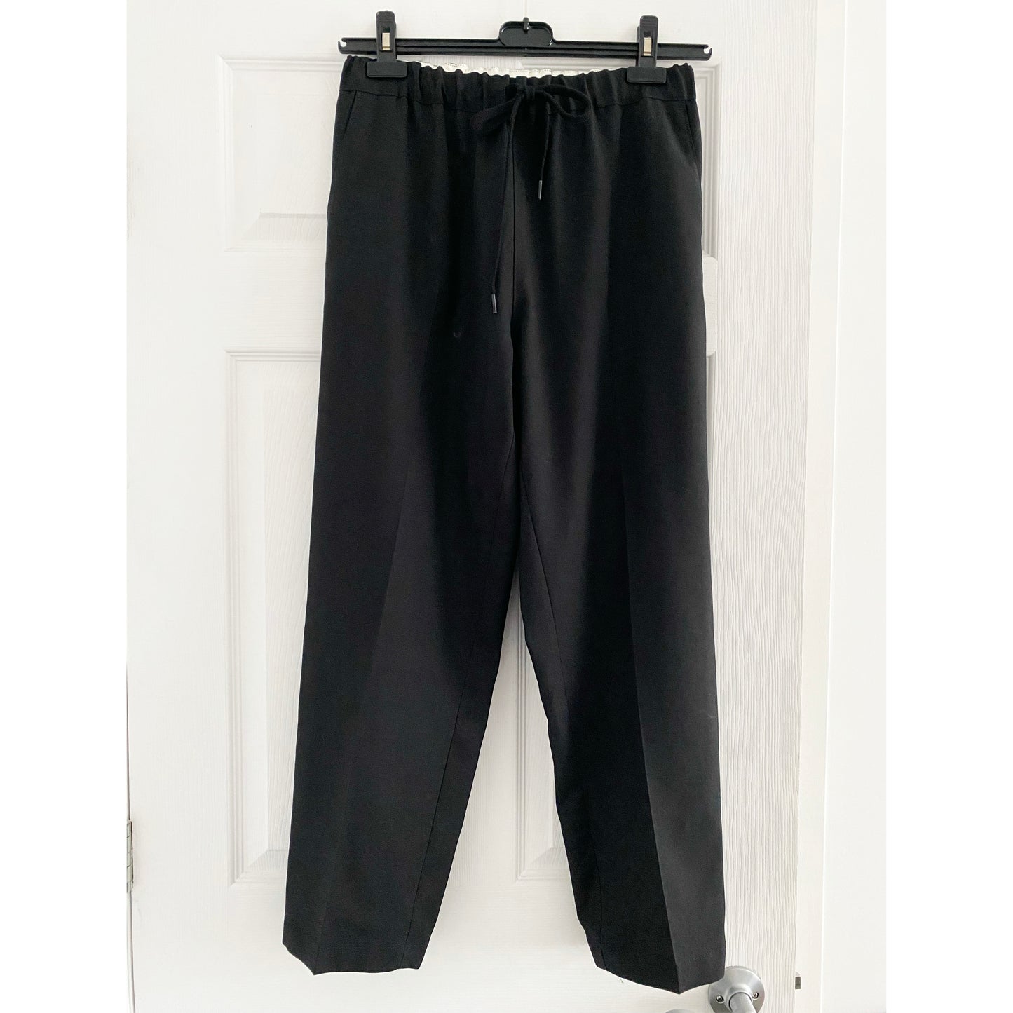 MM6 Martin Margiela Gathered Waisted Pants in Black, size 38IT (US size 2)