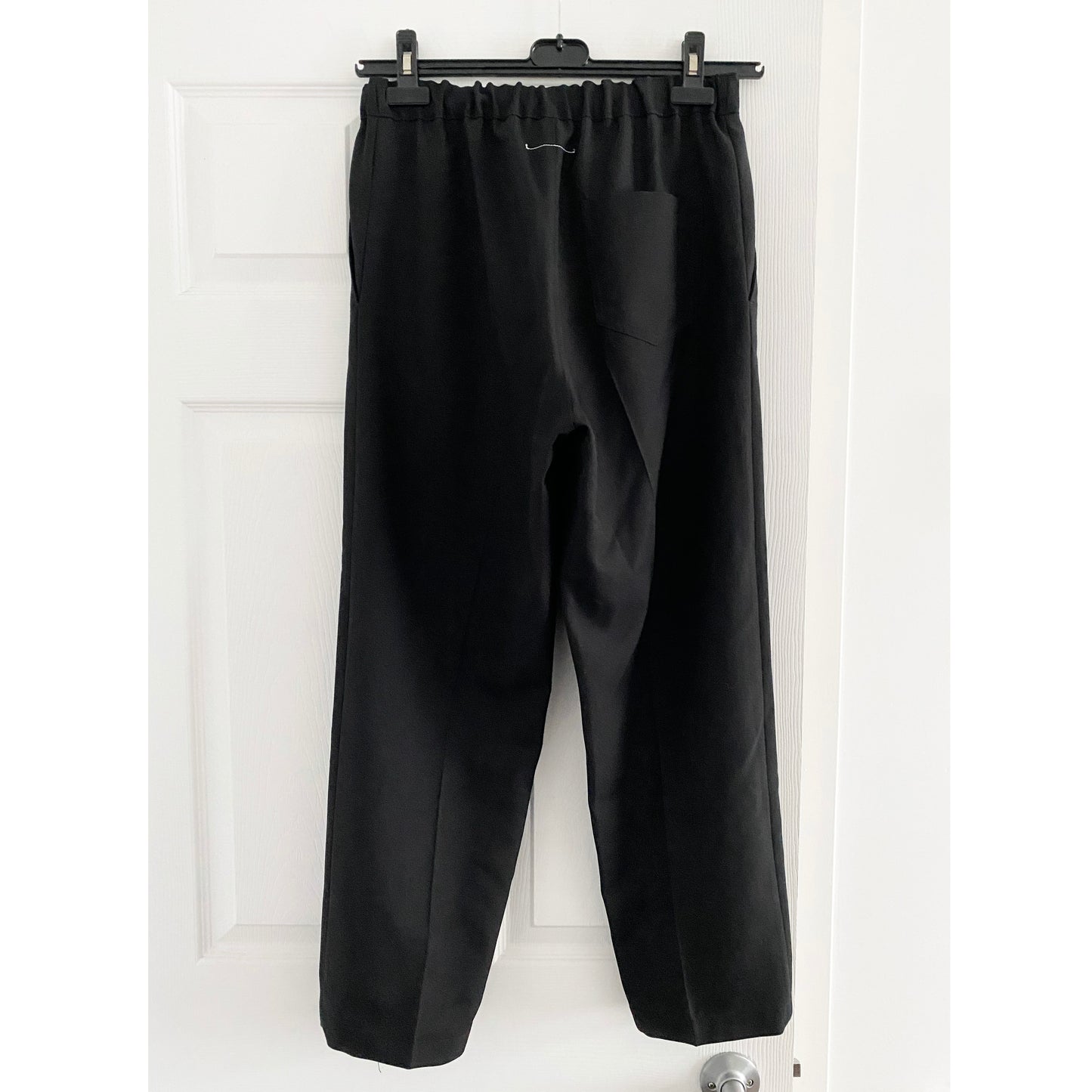 MM6 Martin Margiela Gathered Waisted Pants in Black, size 38IT (US size 2)