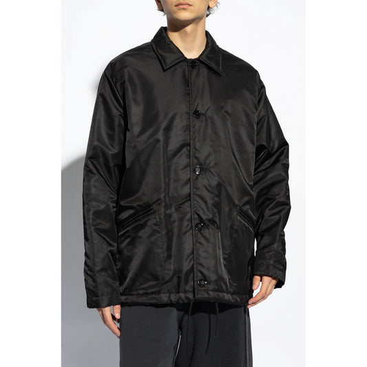 MM6 Maison Margiela Nylon Bomber in Black, size 48 (Fits mens Large)