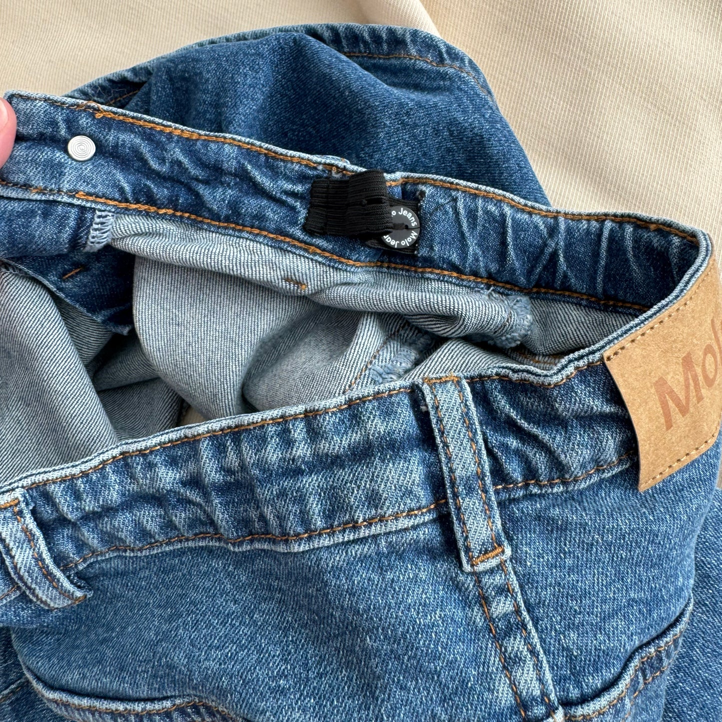 ** KIDS ** Molo Ruffle Denim Mini Skirt, size 12 years