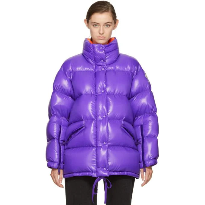 Moncler "Callis" Puffer Jacket in Purple, size "1" (Size Small)