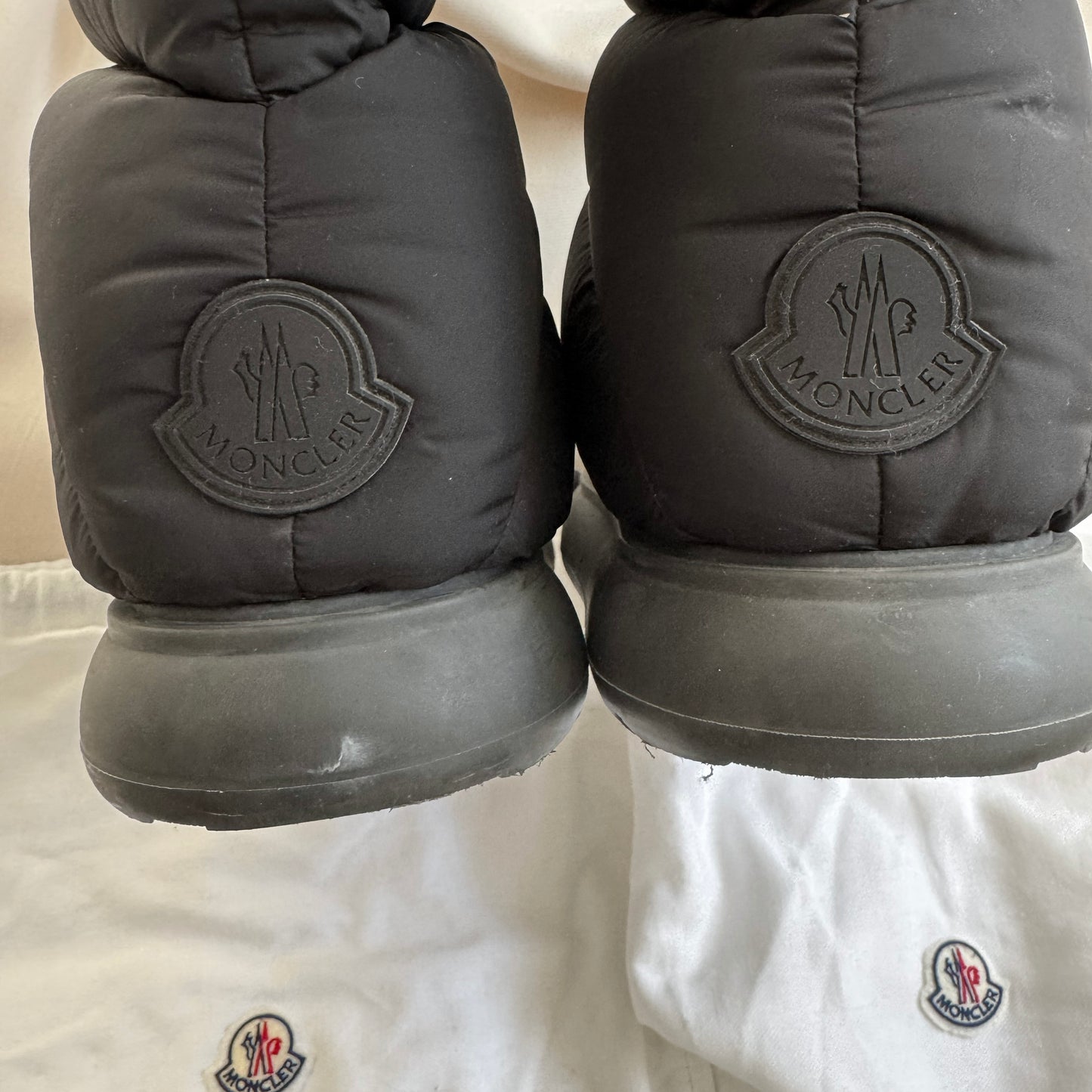 Moncler "Gaia" Puffy Boots in Black, size 41